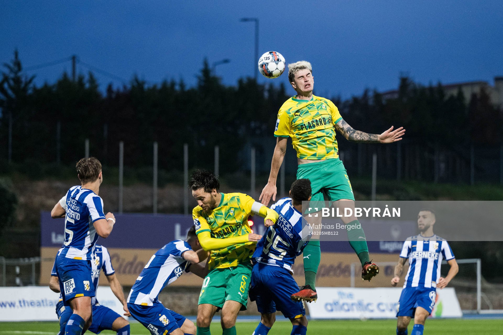 RasmusNåfors Dahlin of IFK Göteborg and Queiros of Mafra