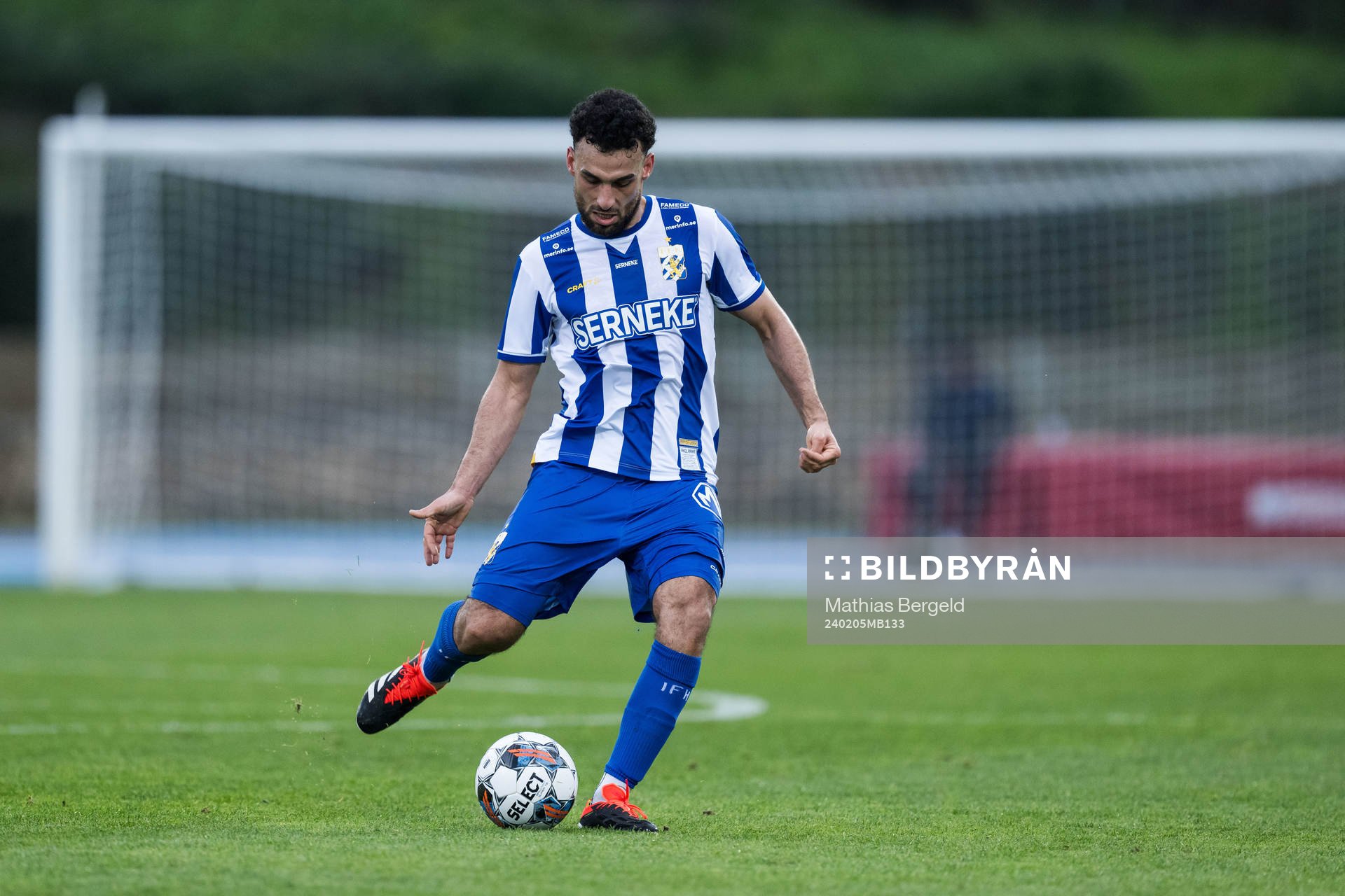 Mohanad Al-Jarah of IFK Göteborg during the Atlantic Cup football match between Mafra and IFK Göteborg on February 5, 2024 in Portimao.