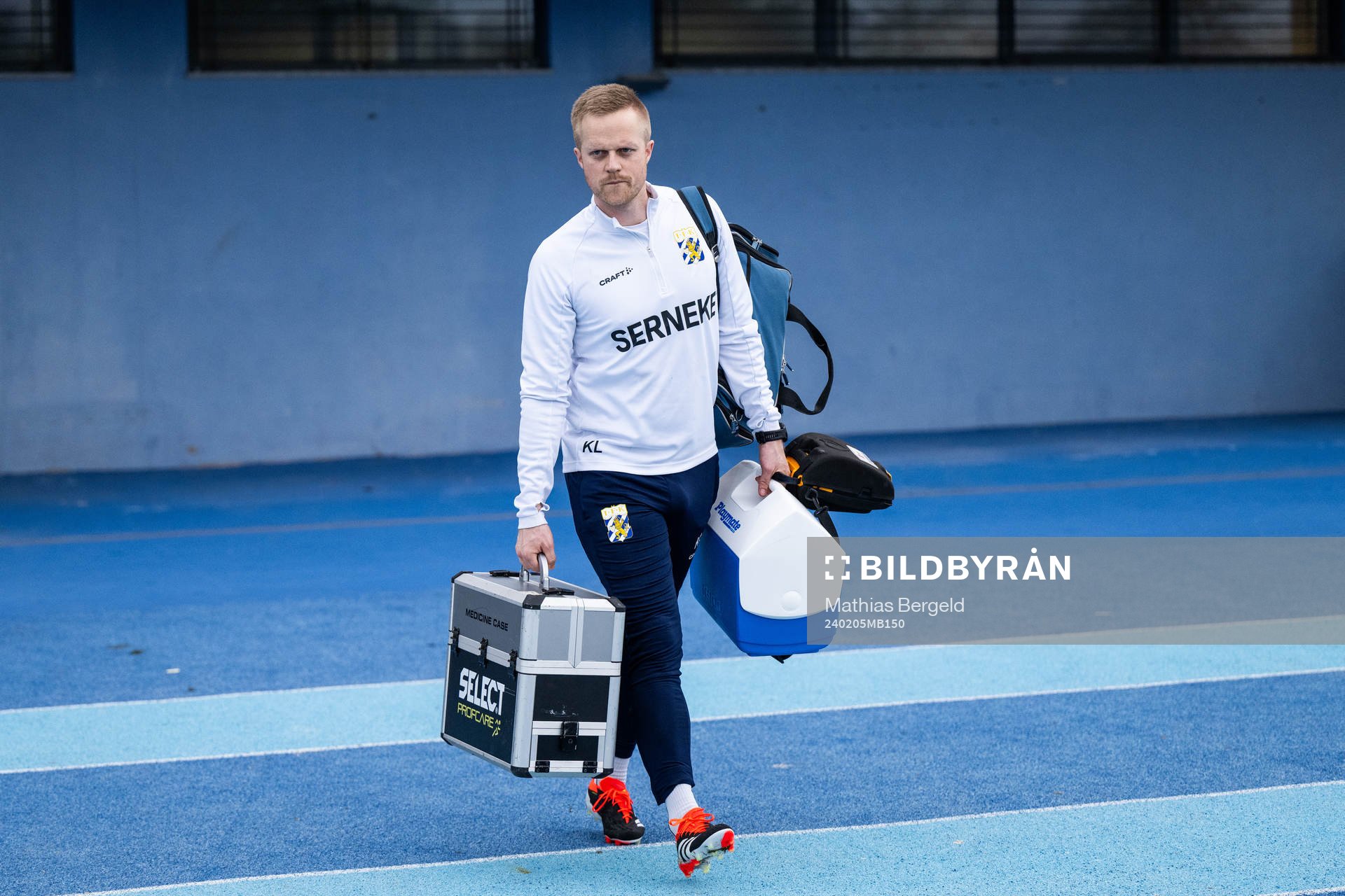 Physiotherapist Kaj Leuther of IFK Göteborg