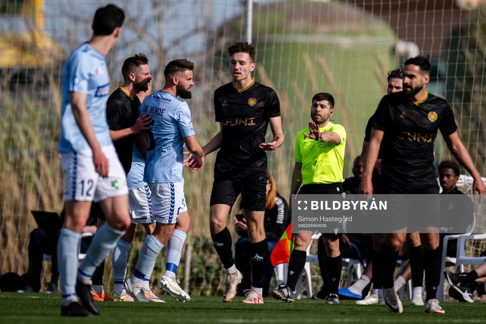 Anes Cardaklija of GAIS during the friendly football match between GAIS and Sønderjyske on February 5, 2024 in L'Albir. 
