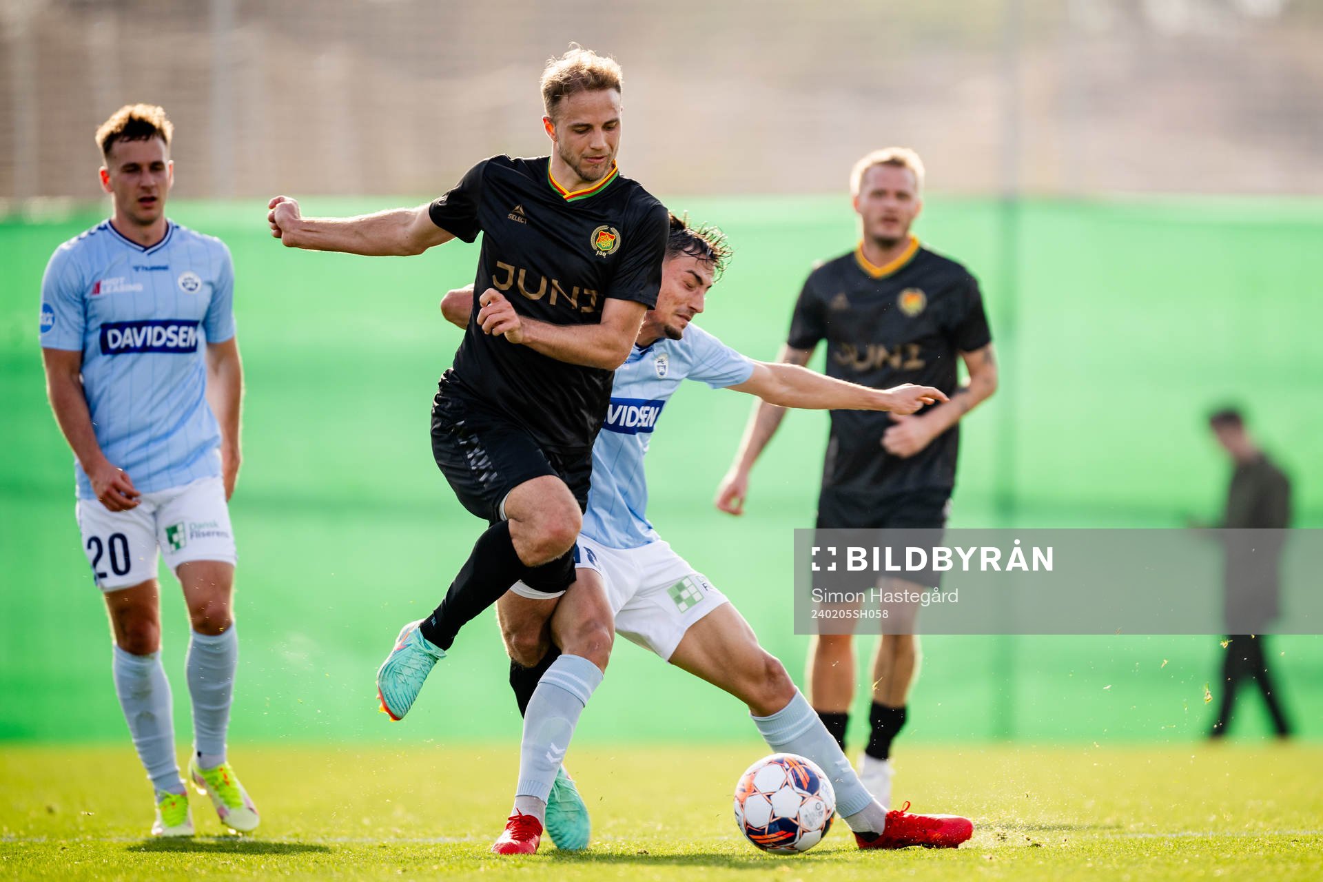 Gustav Lundgren of GAIS during the friendly football match between GAIS and Sønderjyske on February 5, 2024 in L'Albir. 