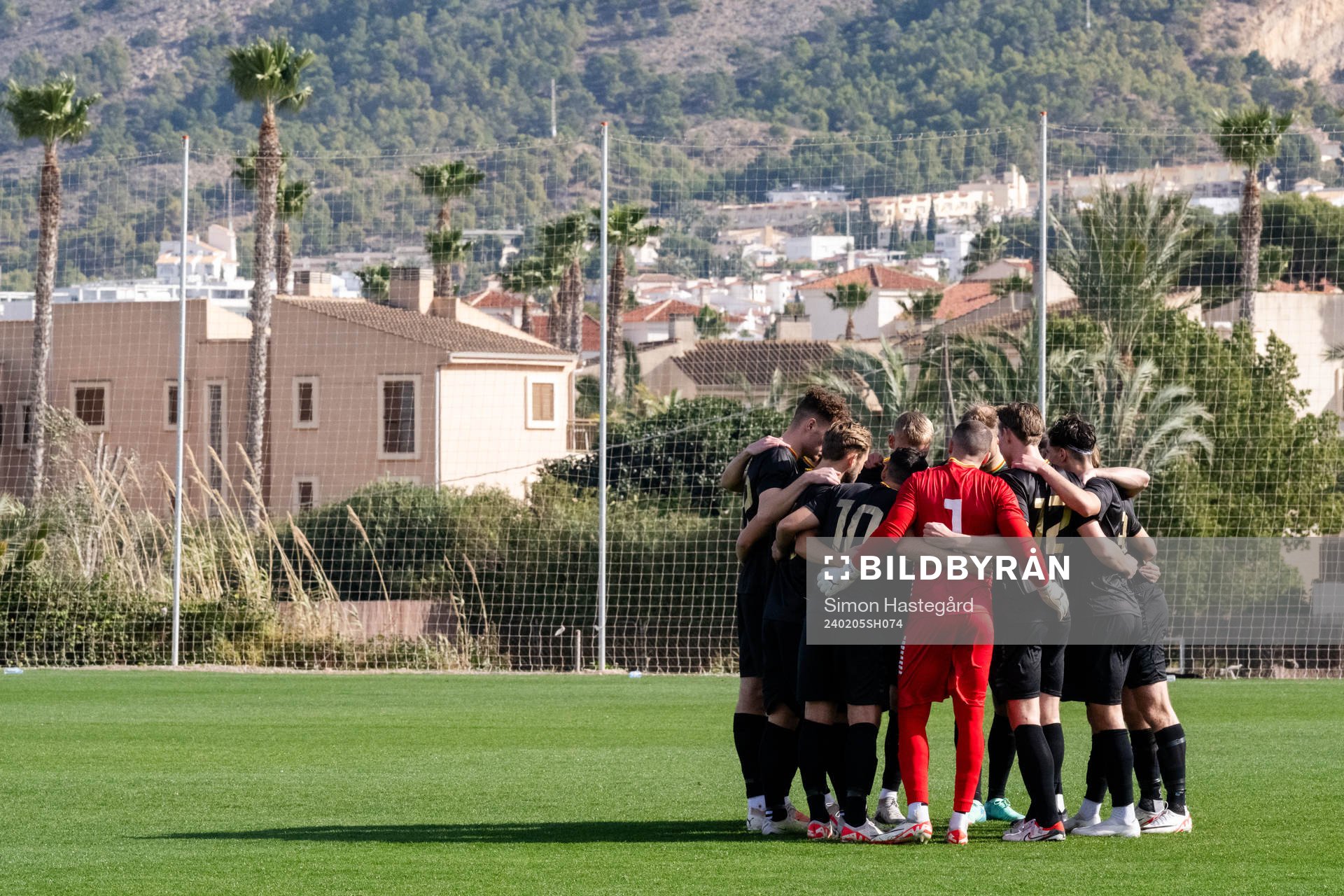 Players of GAIS during the friendly football match between GAIS and Sønderjyske on February 5, 2024 in L'Albir. 