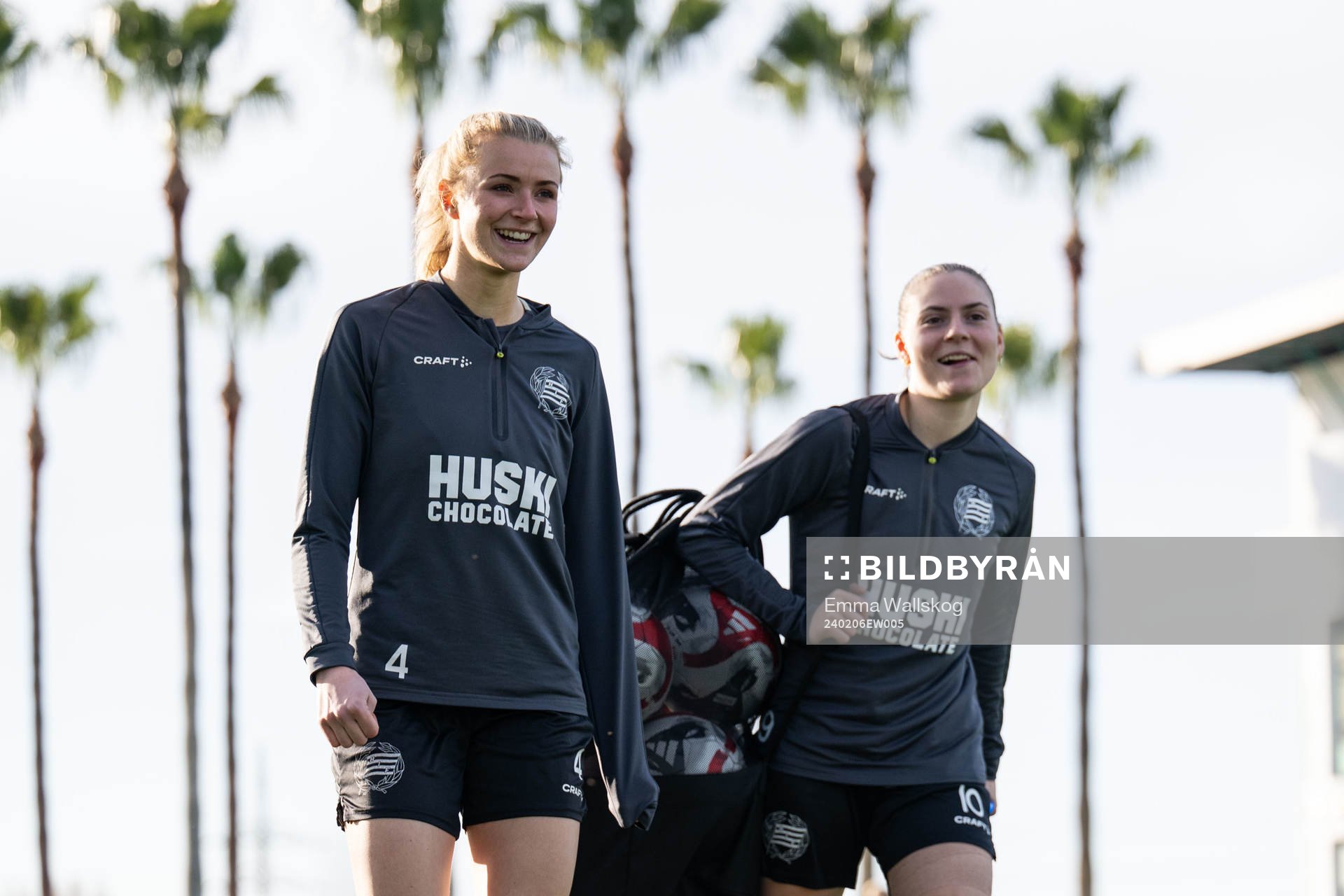 Hammarbys Thea Sørbo och Smilla Vallotto