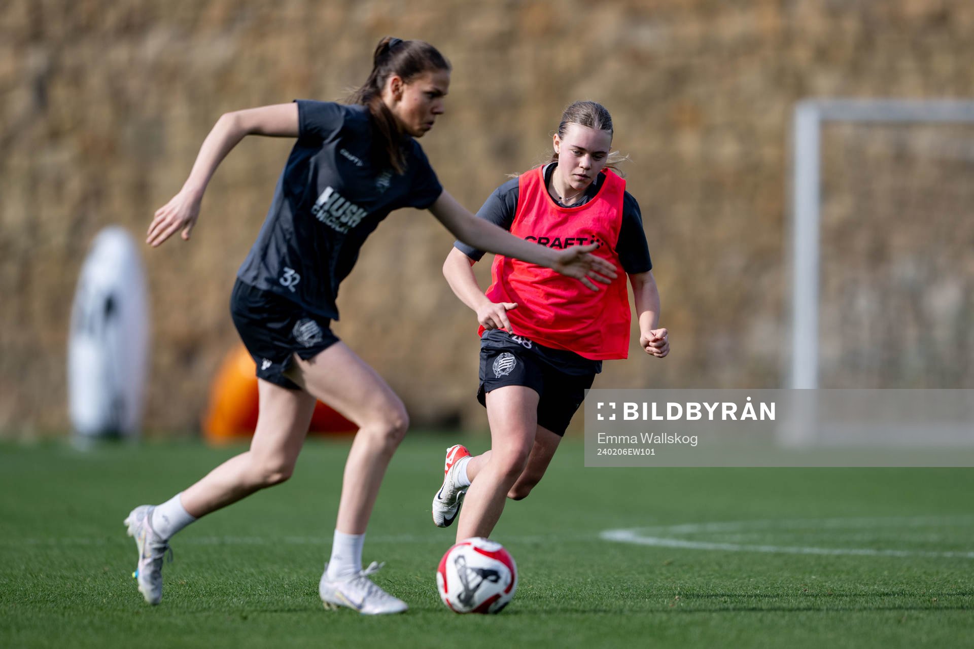 Hammarbys Bella Andersson och Ida Gagnfors