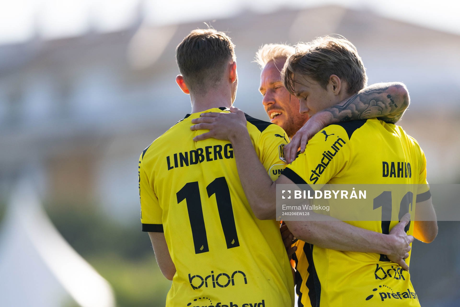 Mikkel Rygaard Jensen of Häcken celebrates with Julius
