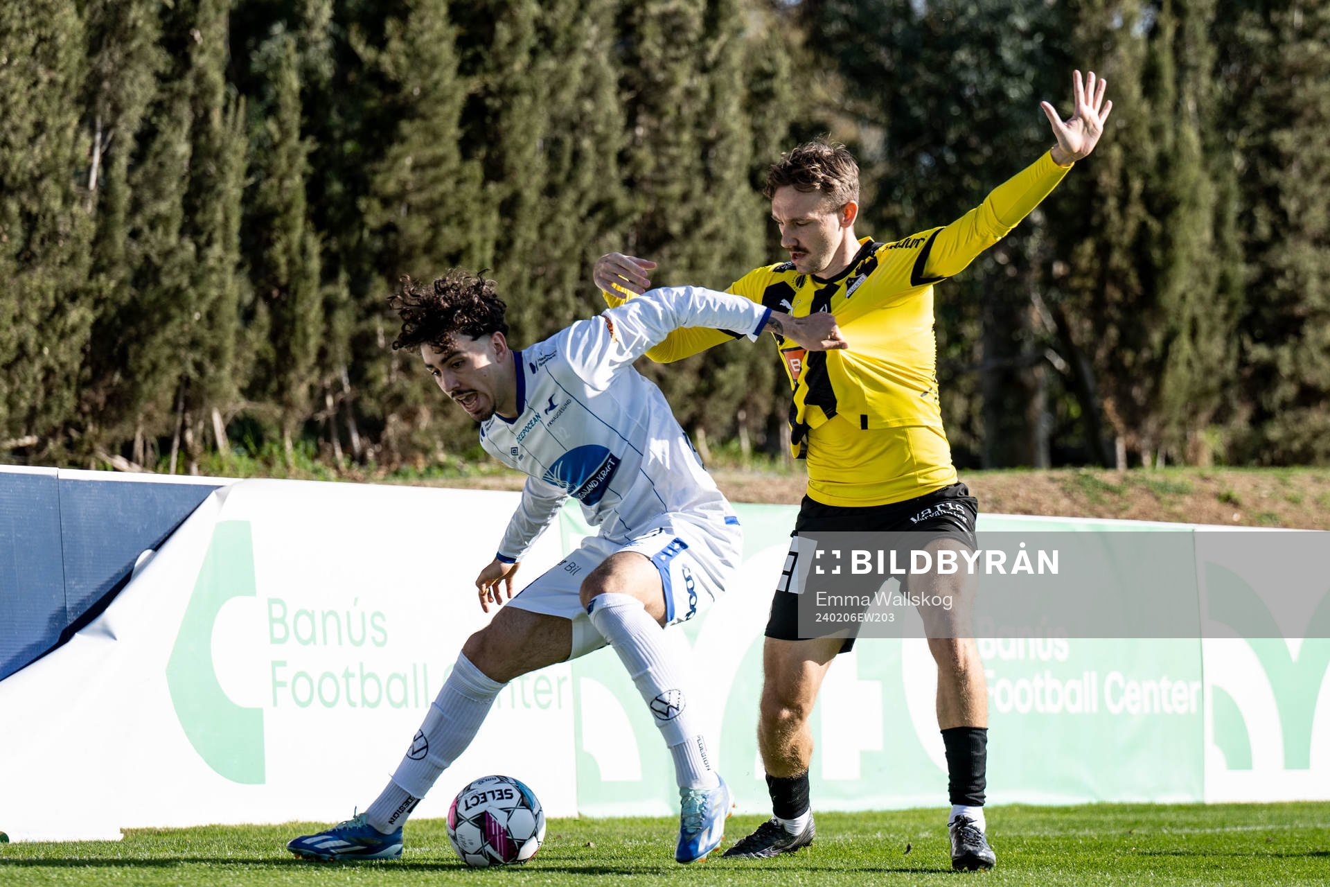 Sebastian Tounekti of Haugesund and Simon Sandberg of