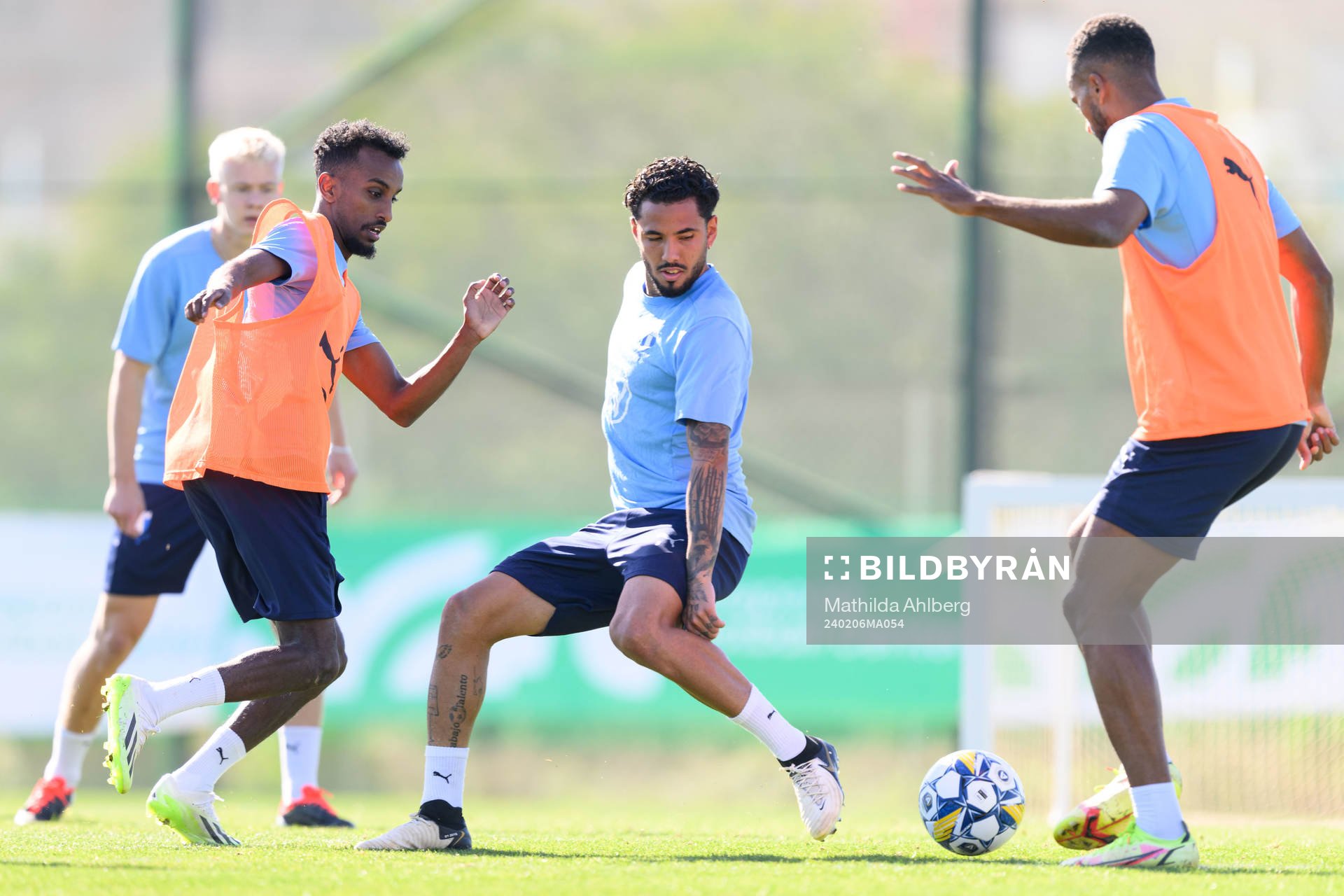Malmö FFs Taha Ali, Sergio Pena och Isaac Kiese Thelin