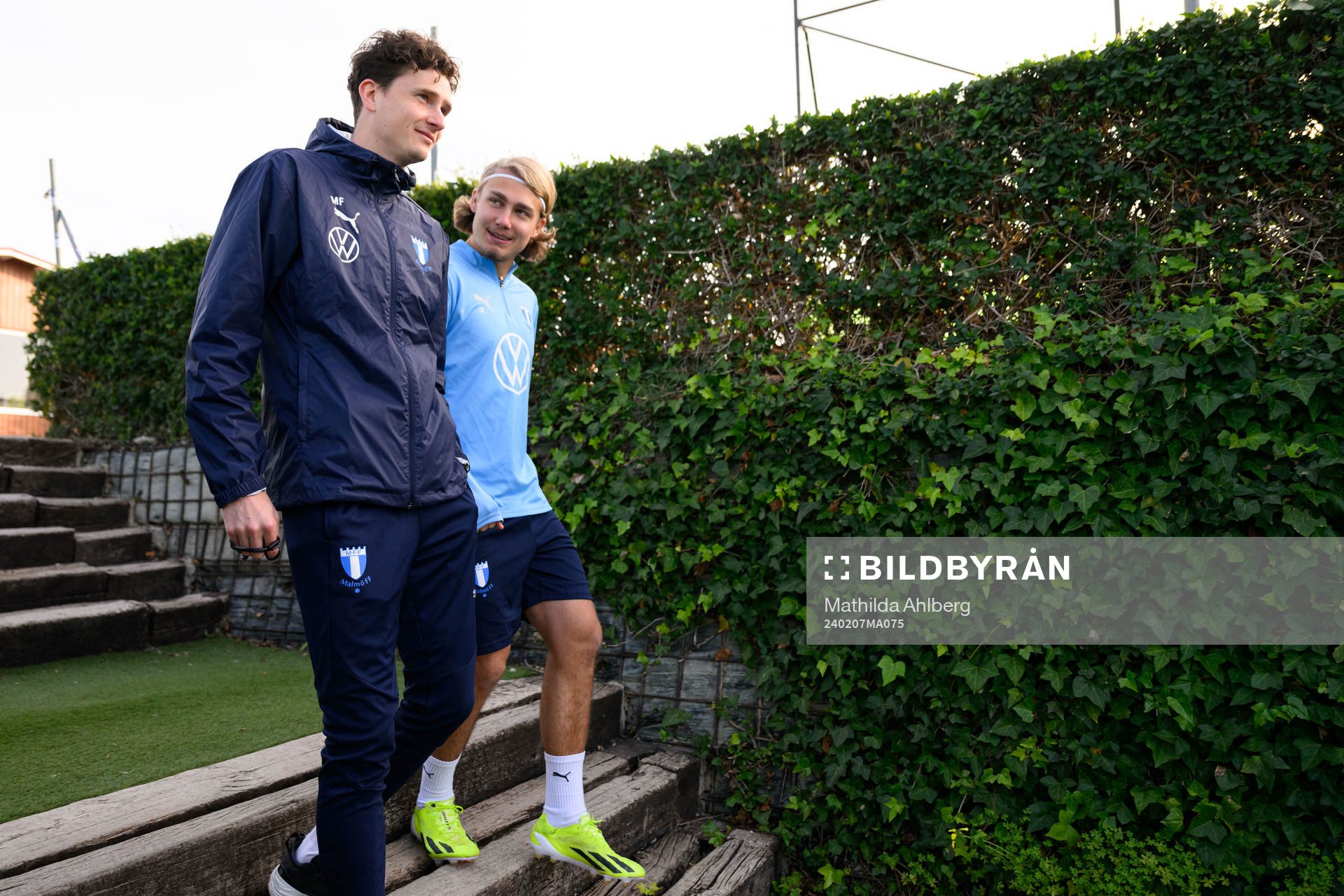 Malmö FFs assisterande tränare Martin Falk och Sebastian