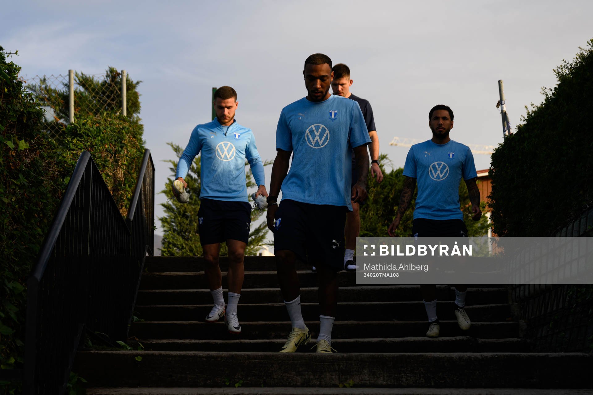 Malmö FFs Gabriel Busanello, Derek Cornelius och Sergio