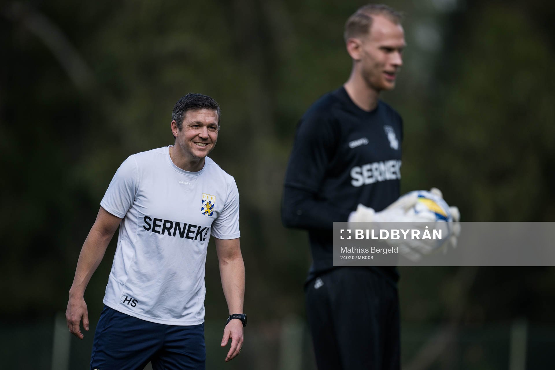 IFK Göteborgs team manager Hannes Stiller och målvakt