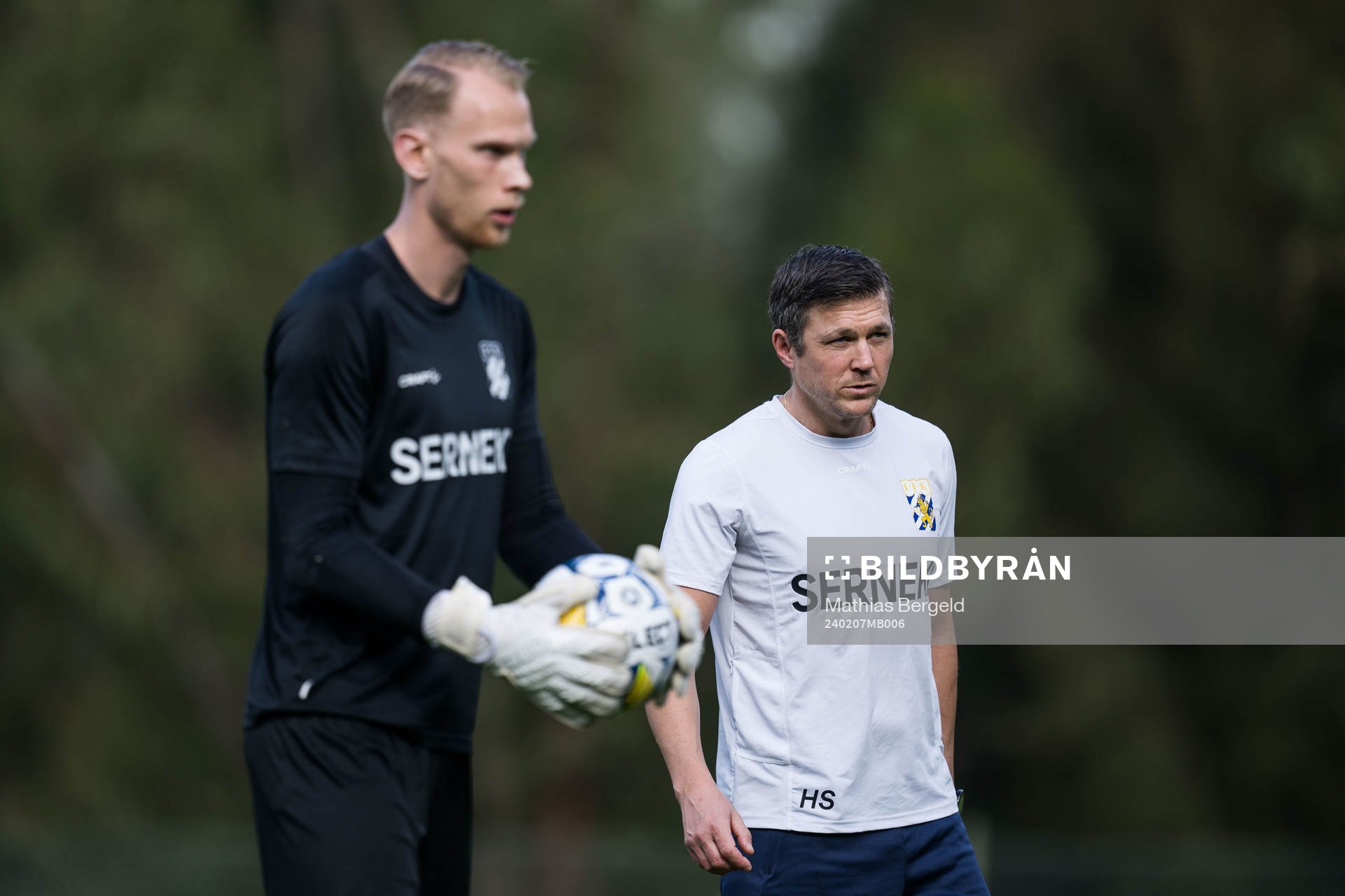 IFK Göteborgs målvakt Pontus Dahlberg och team manager