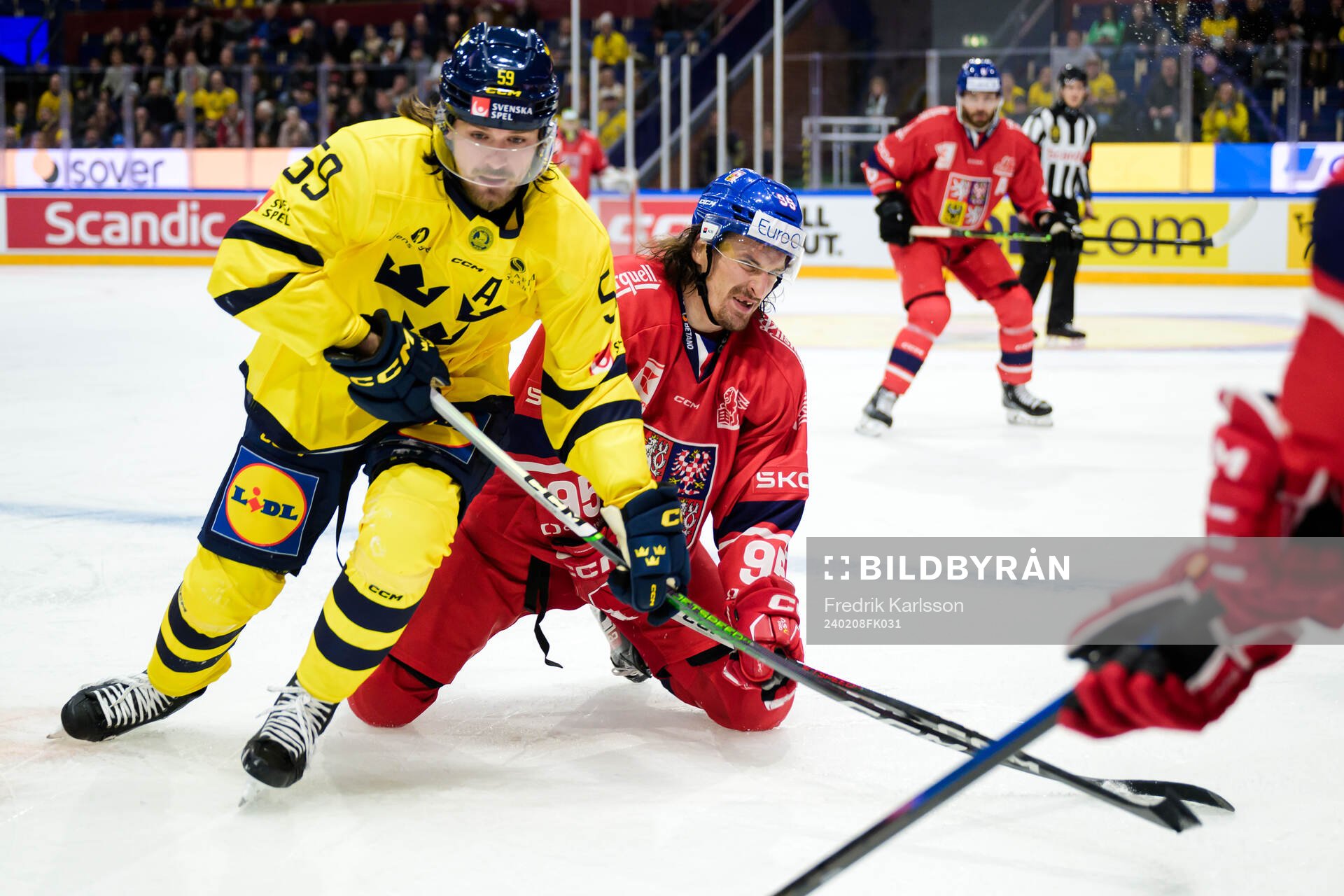 Linus Johansson of Sweden Daniel Vozenilek of Czech Republic