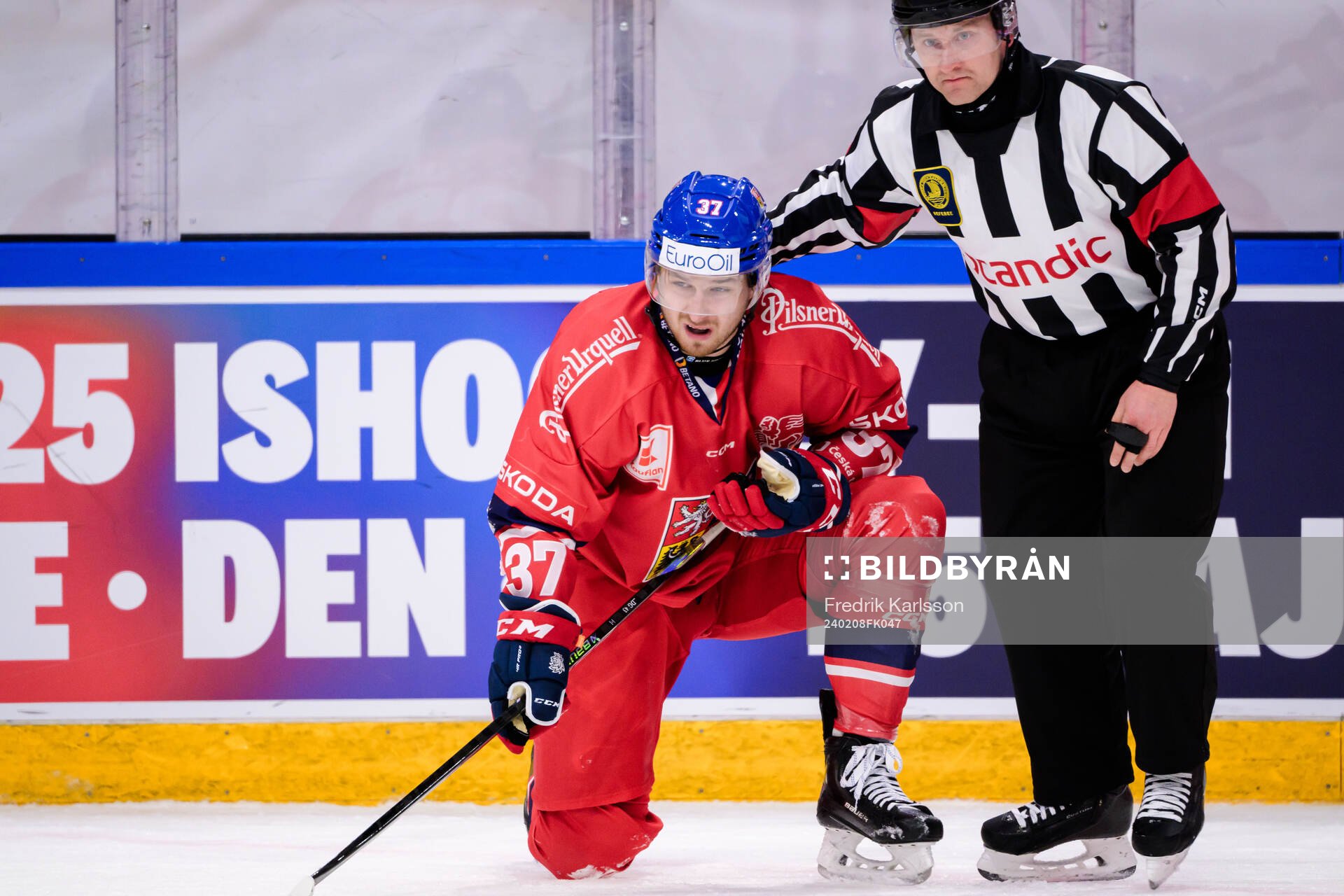 Daniel Gazda of Czech Republic looks dejected