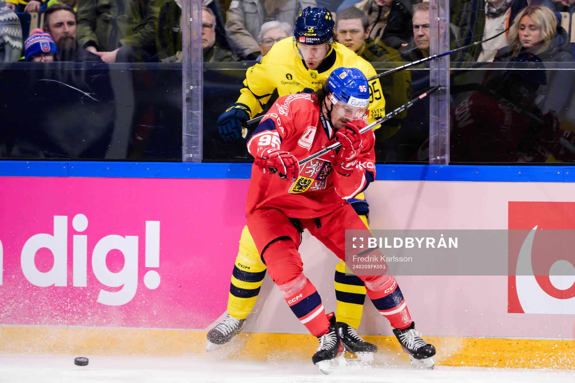 Jacob de la Rose of Sweden and Daniel Vozenilek of Czech