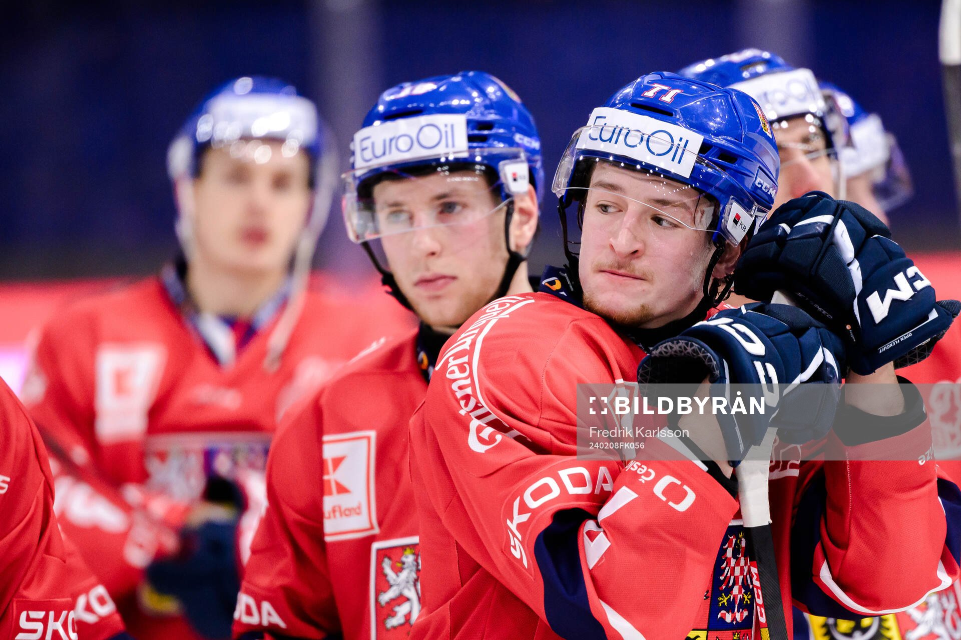 Adam Najman of Czech Republic looks dejected