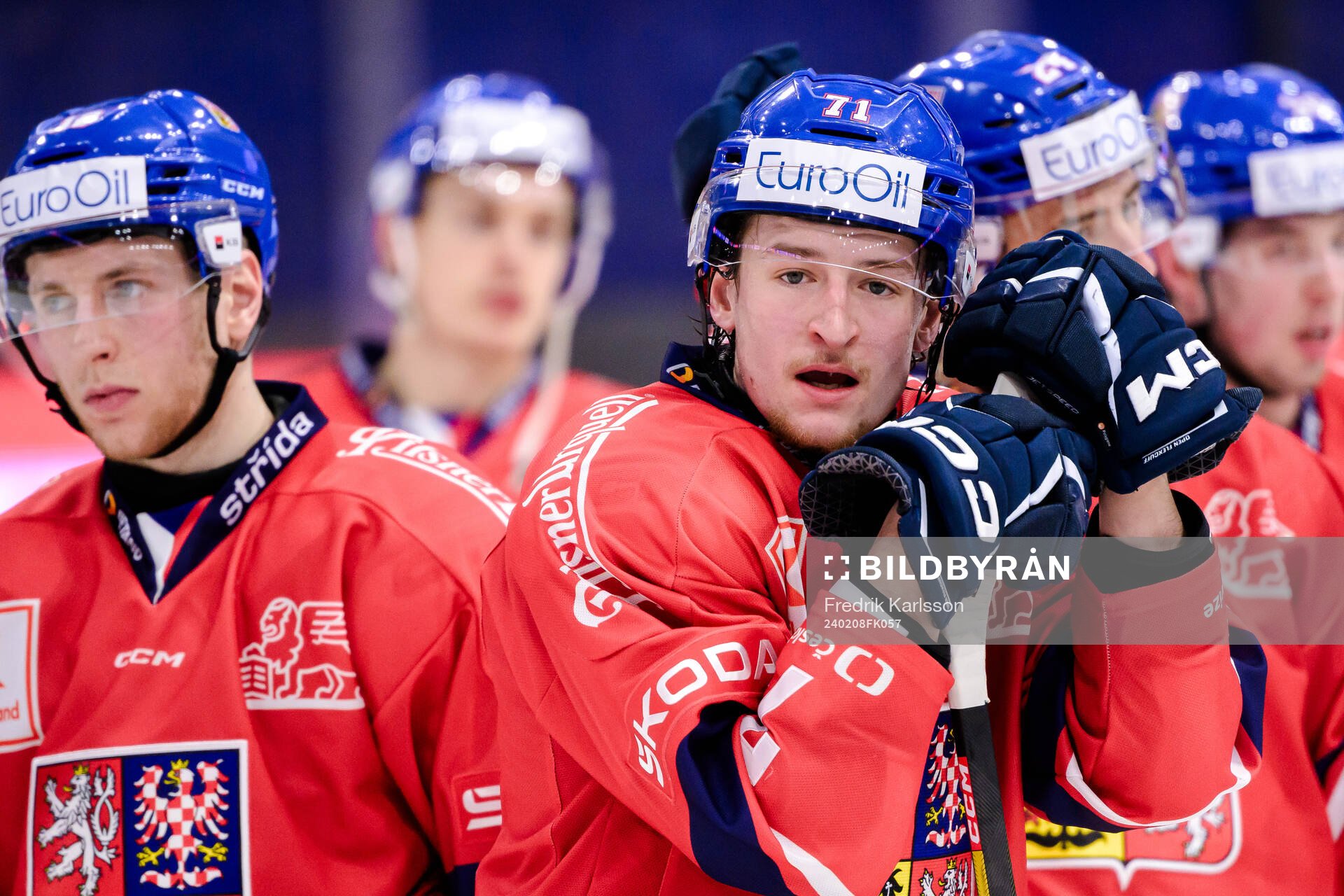 Adam Najman of Czech Republic looks dejected