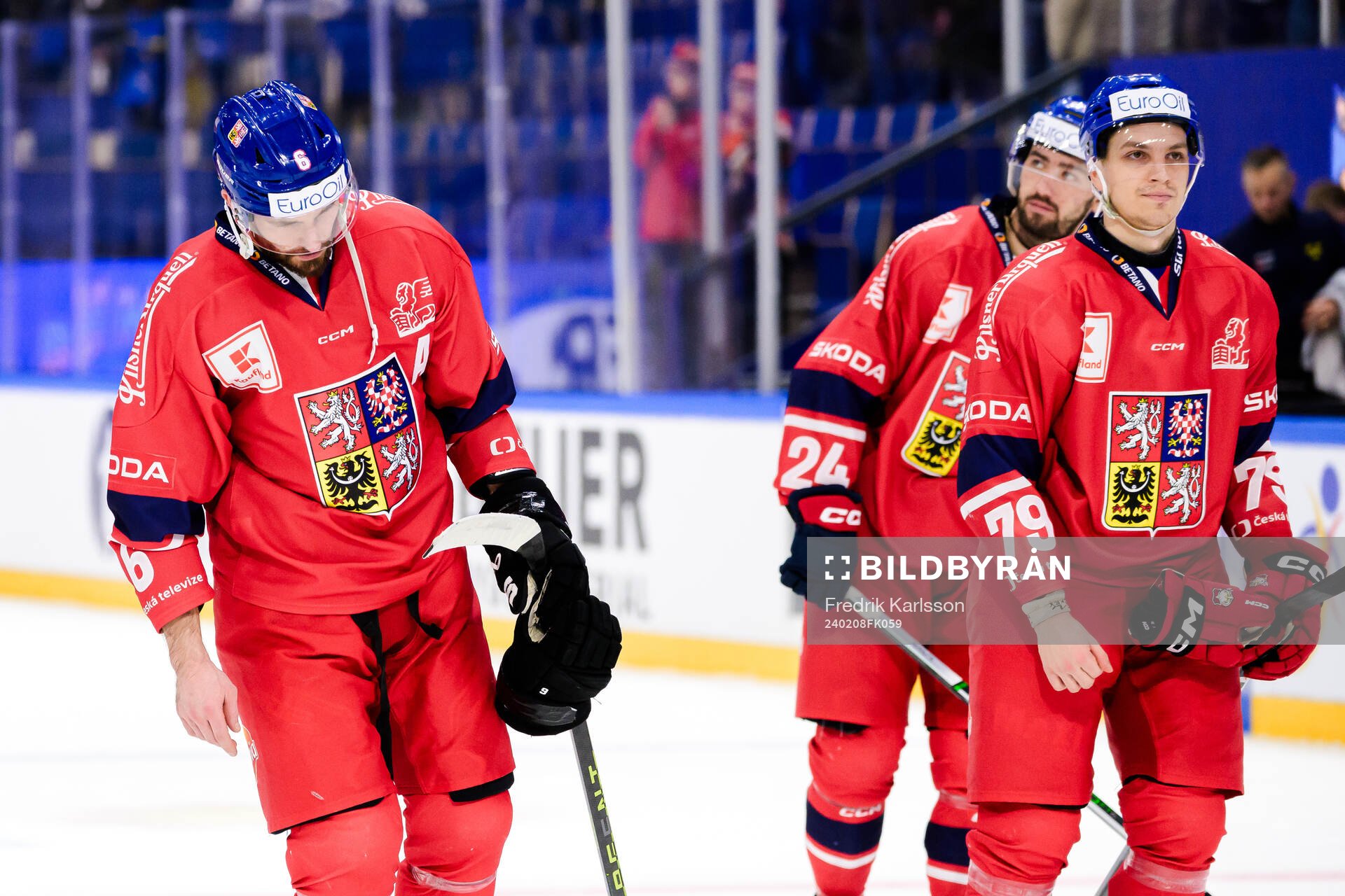 Michal Kempny of Czech Republic and Jakub Galvas looks
