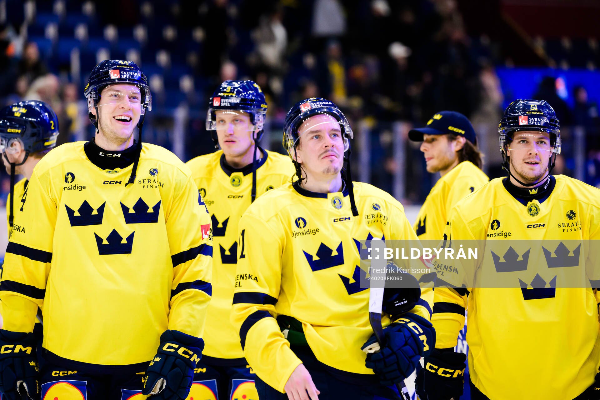 Victor Ejdsell of Sweden, Joakim Nygård and Filip