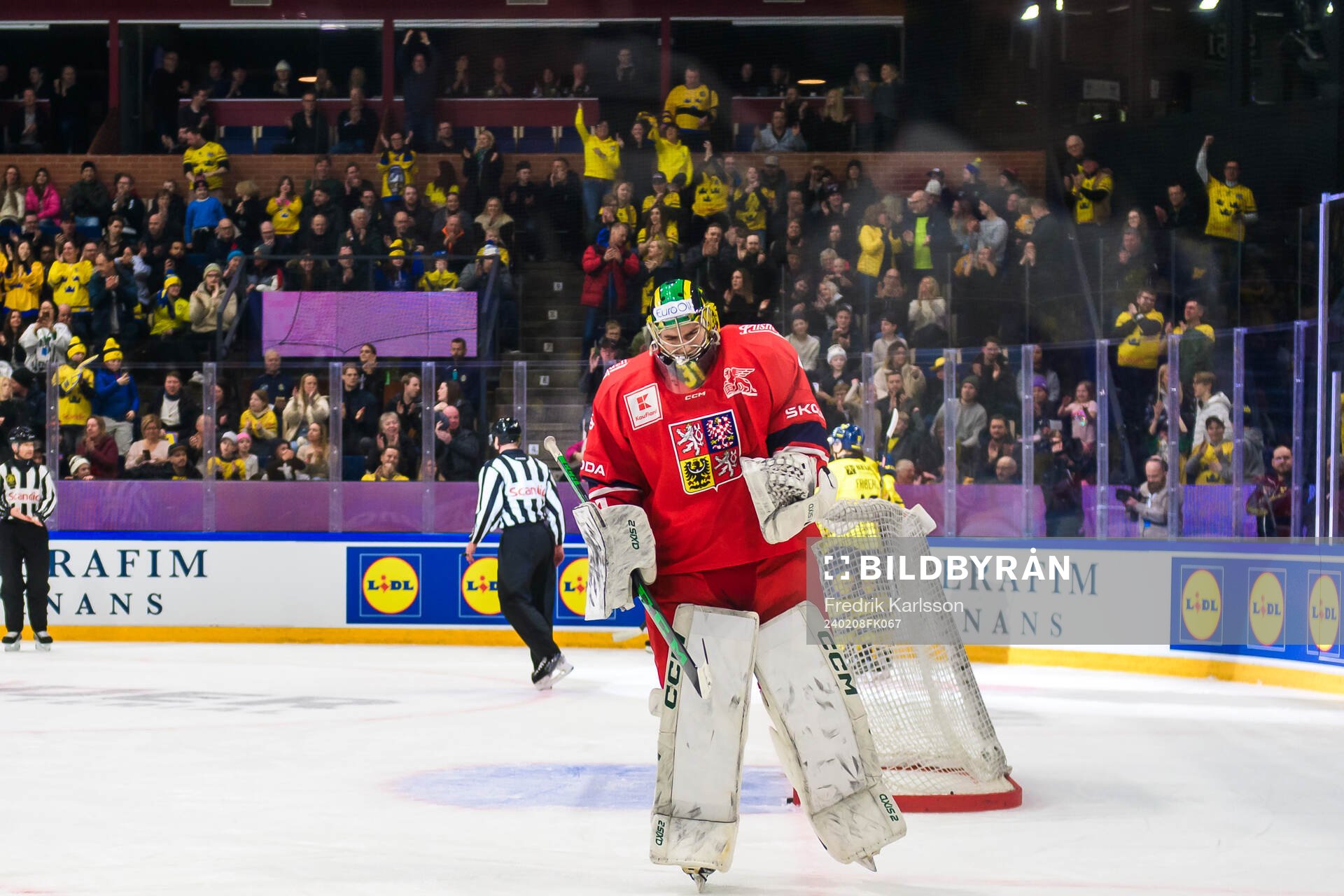 goalkeeper Jakub Malek of Czech Republic look dejected