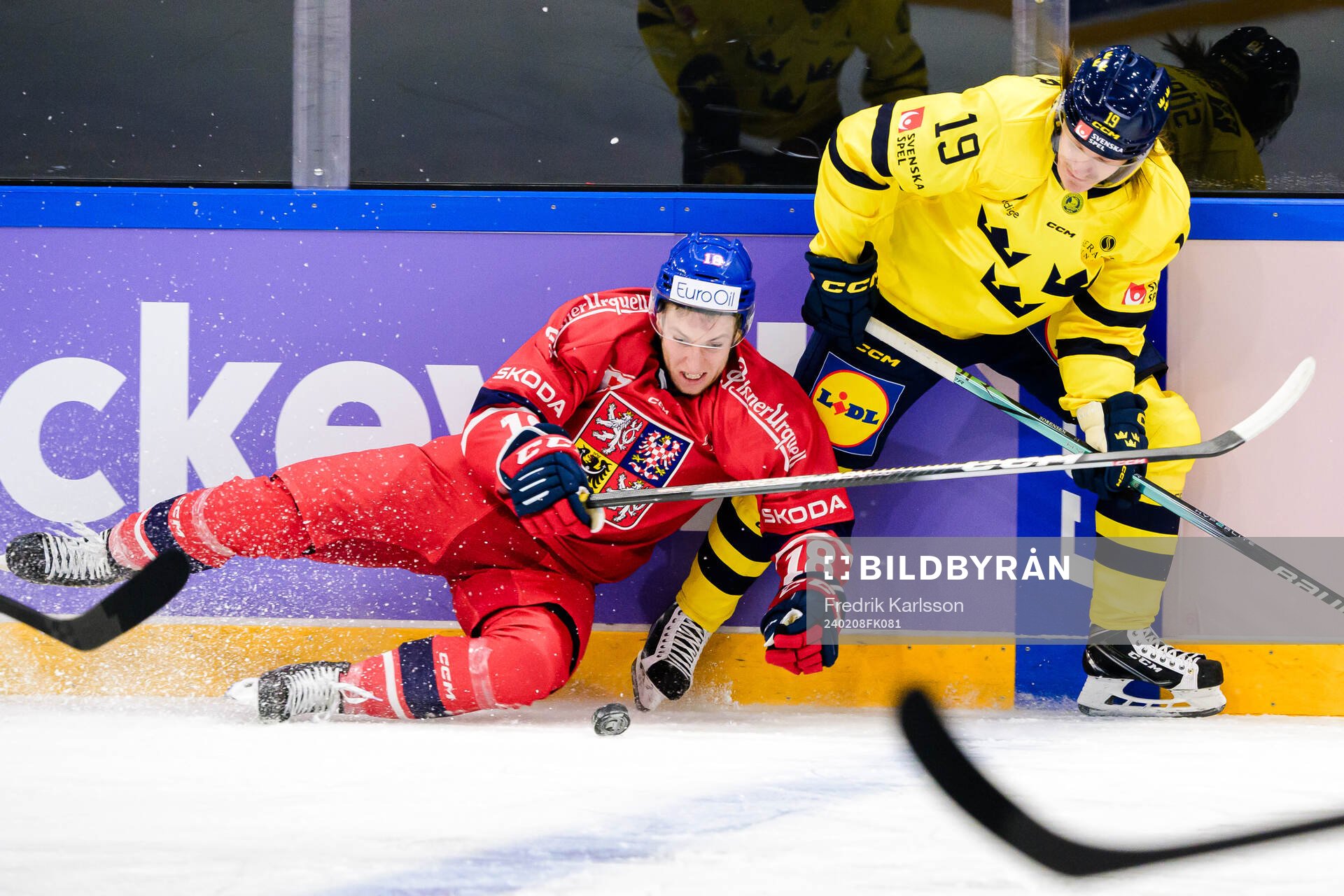 Jakub Rychlovský of Czech Republic and Marcus Sörensen of