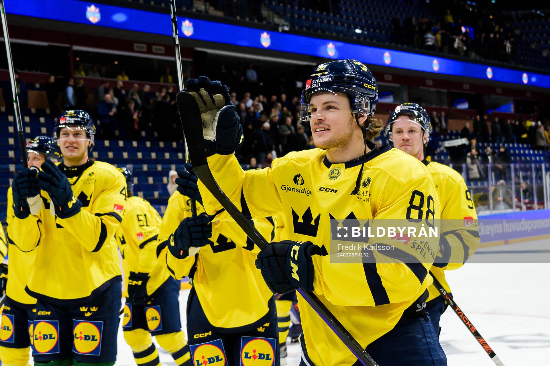 Malte Strömwall of Sweden celebrates