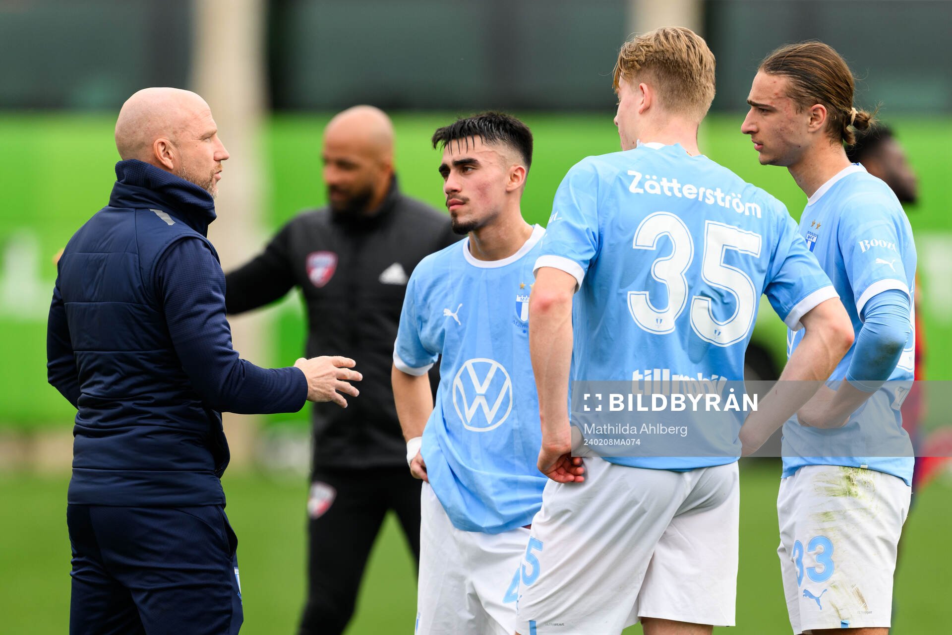 Head coach Henrik Rydström, Alexander Hughes, Nils