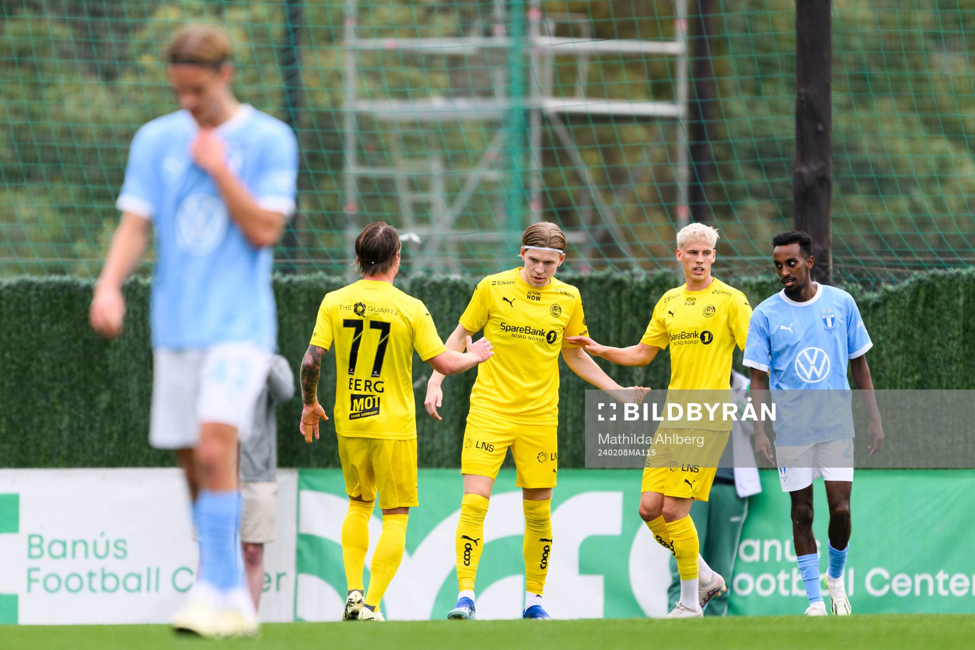 Jens Petter Haugen of Bodø/Glimt celebrates after 0-1 during the friendly football match between Malmö FF and Bodø/Glimt on February 8, 2024 in Marbella.