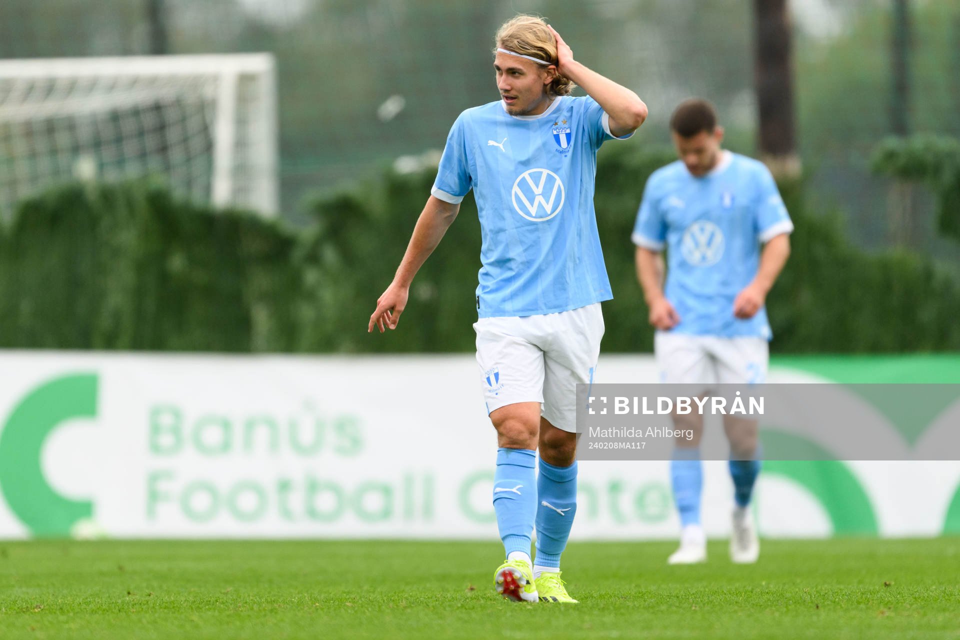 Sebastian Nanasi of Malmö FF looks dejected