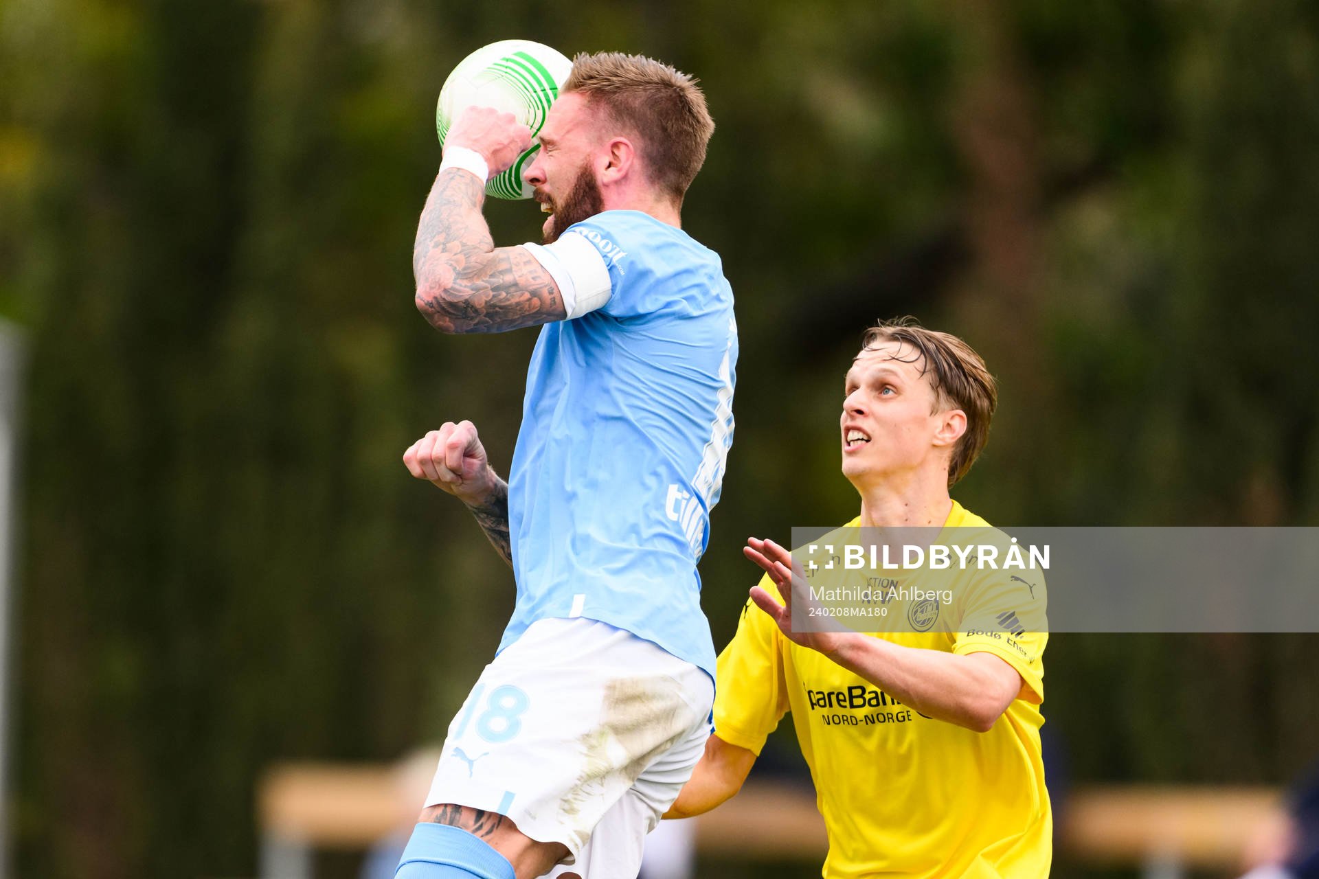 Pontus Jansson of Malmö FF and Runar Espejord of