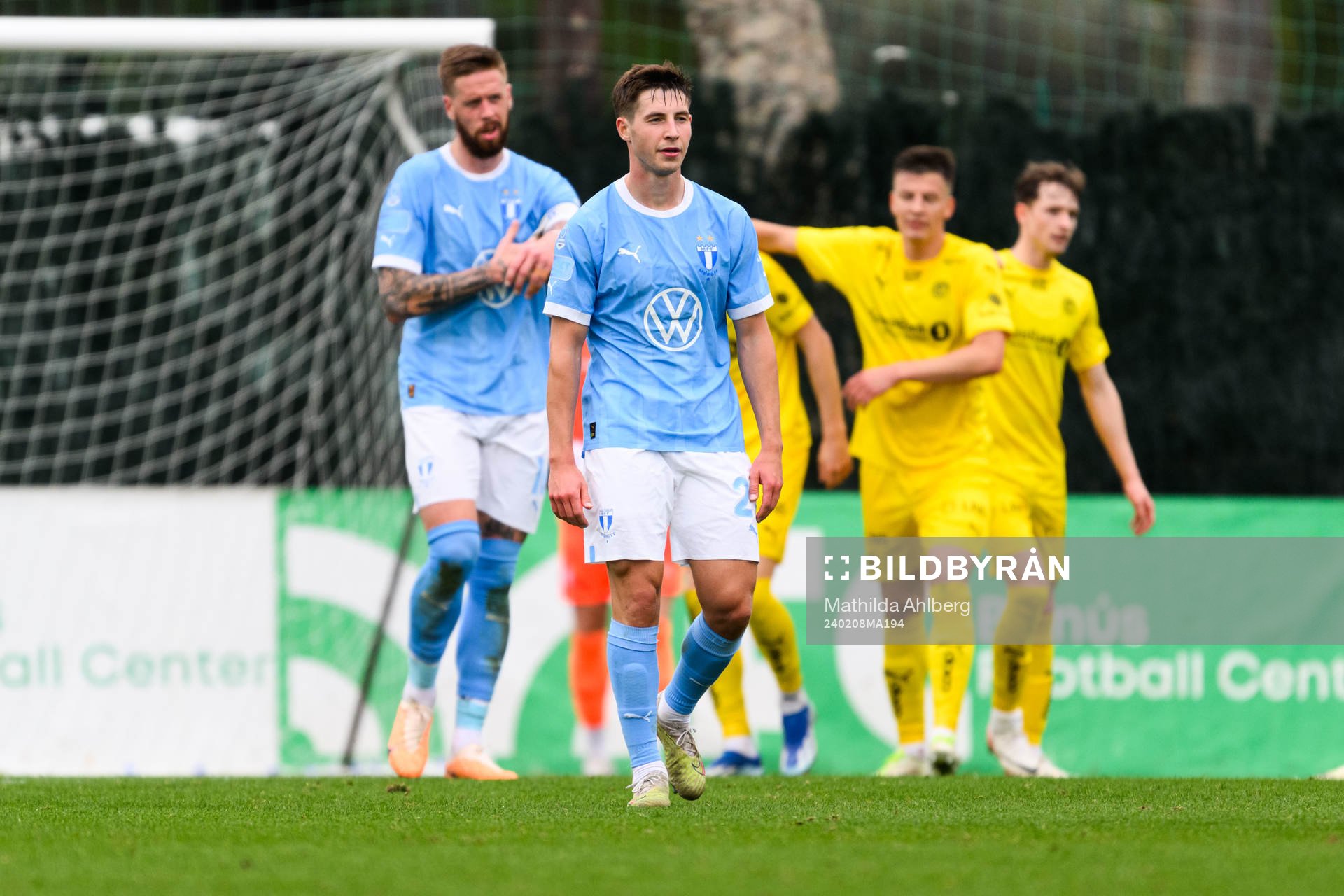 Lasse Berg Johnsen of Malmö FF looks dejected