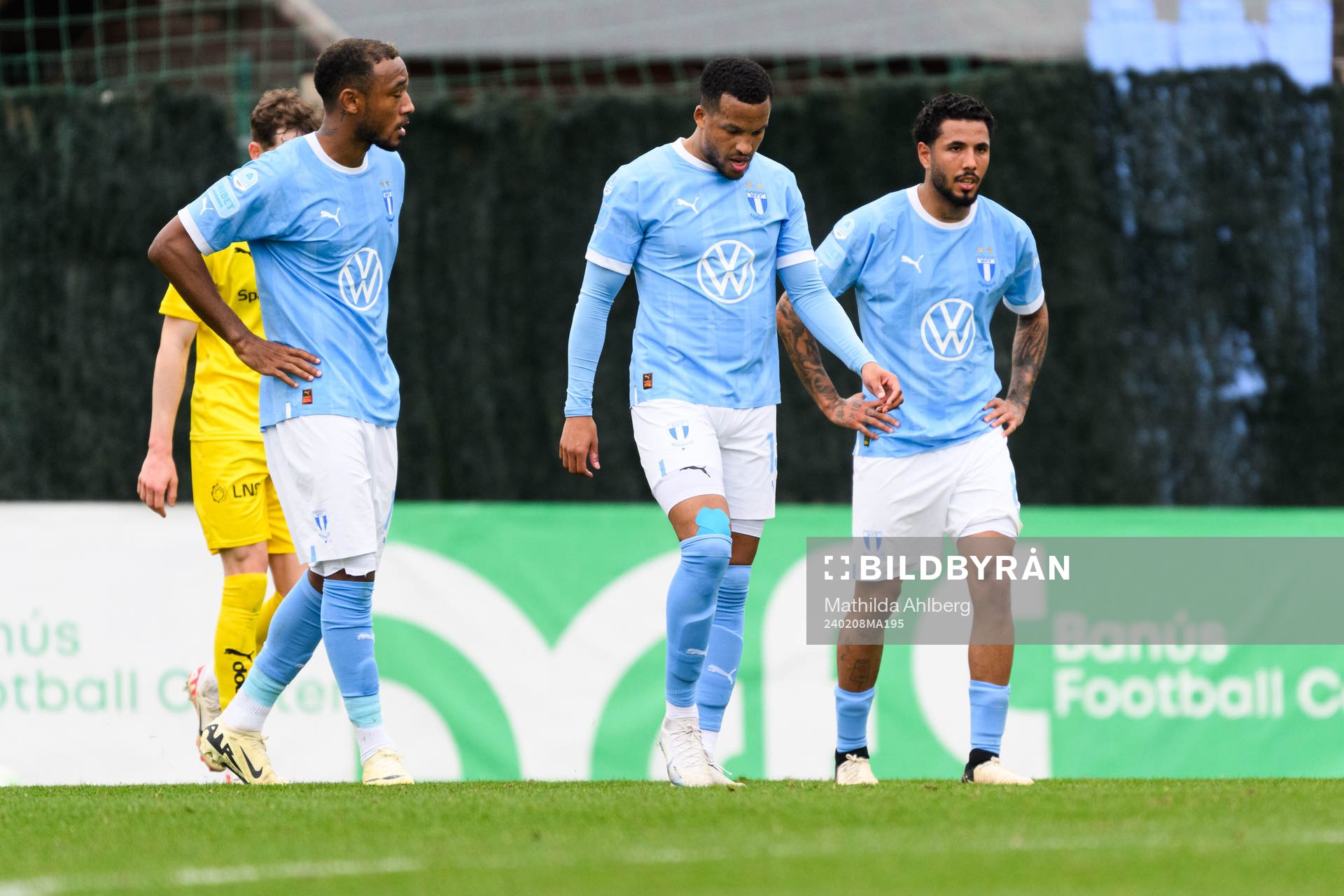 Sergio Pena, Martin Olsson and Sergio Pena of Malmö FF