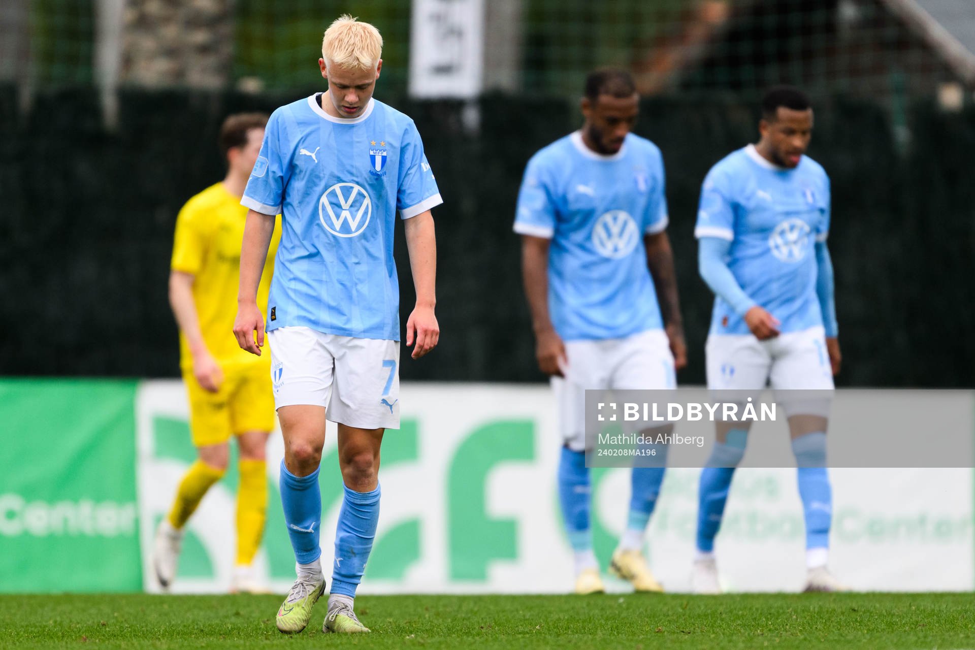 Otto Rosengren of Malmö FF looks dejected