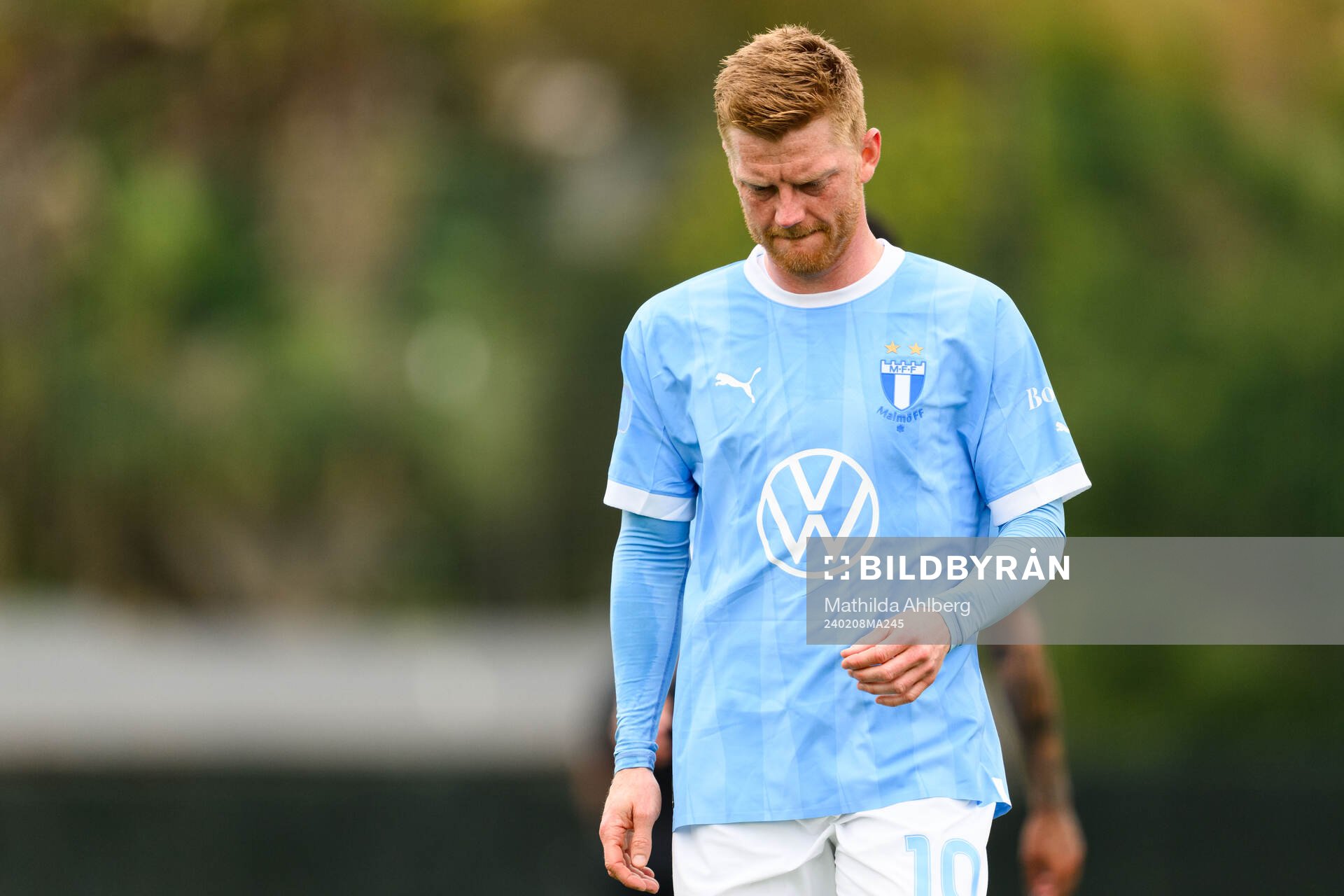 Anders Christiansen of Malmö FF looks dejected