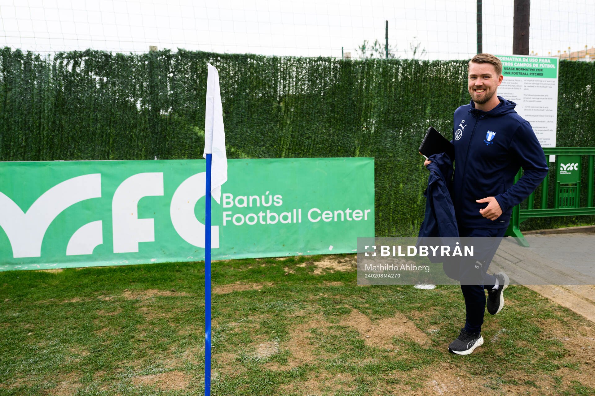 Assistant coach Theodor Olsson of Malmö FF