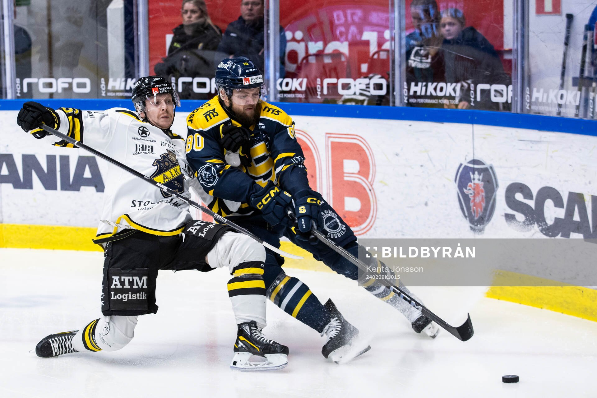 AIKs Ole Einar Egeland Andersen och Södertäljes Ludwig