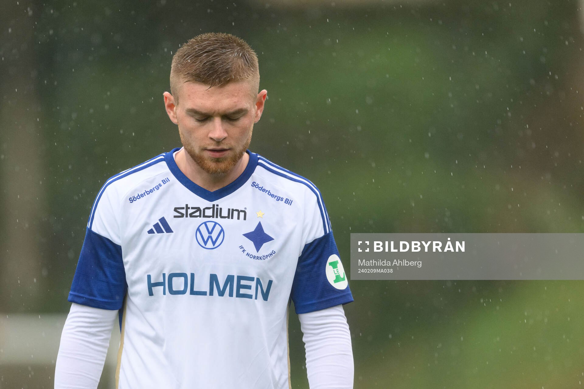 Dino Salihovic of IFK Norrköping during the friendly football match between IFK Norrköping and Brann on February 9, 2024 in Marbella.