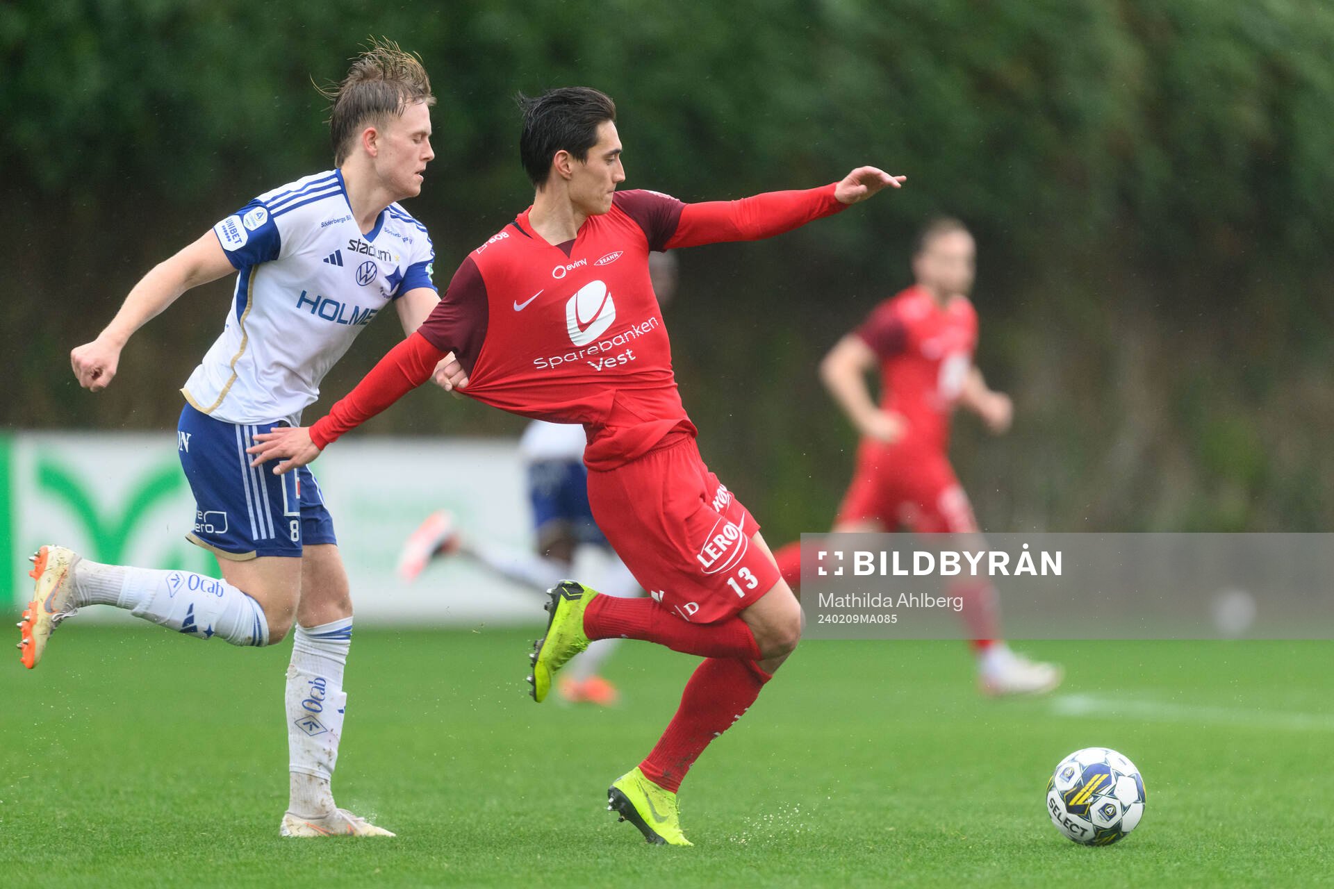 Isak Andri Sigurgeirsson of IFK Norrköping and Svenn Crone