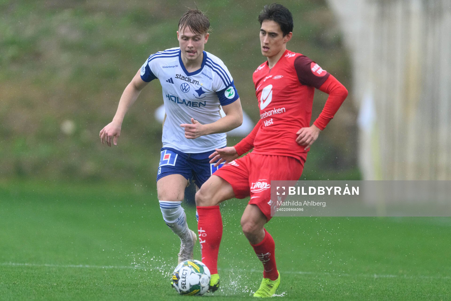 Isak Andri Sigurgeirsson of IFK Norrköping and Svenn Crone