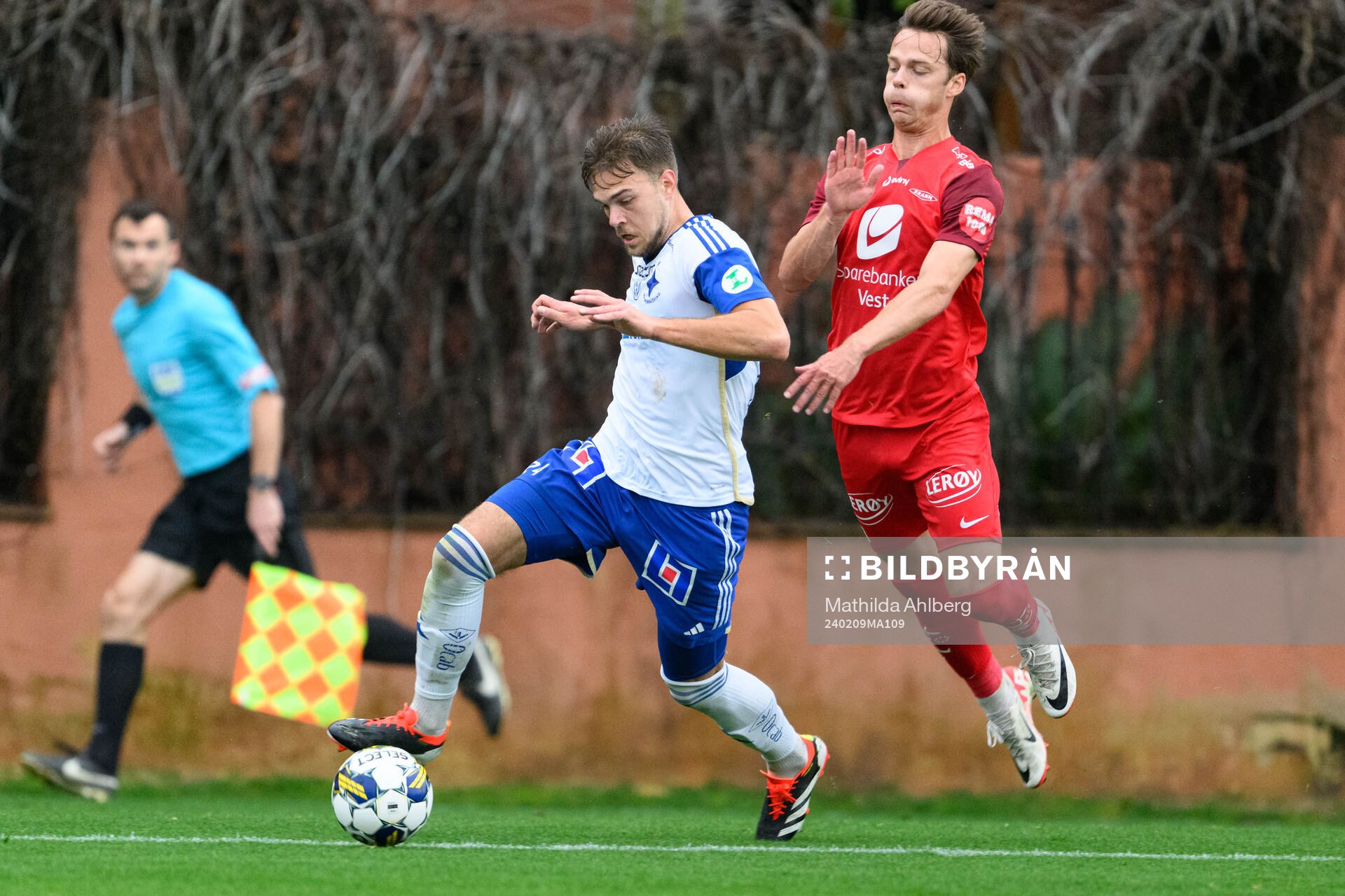 Anton Eriksson of IFK Norrköping and Felix Horn Myhre of