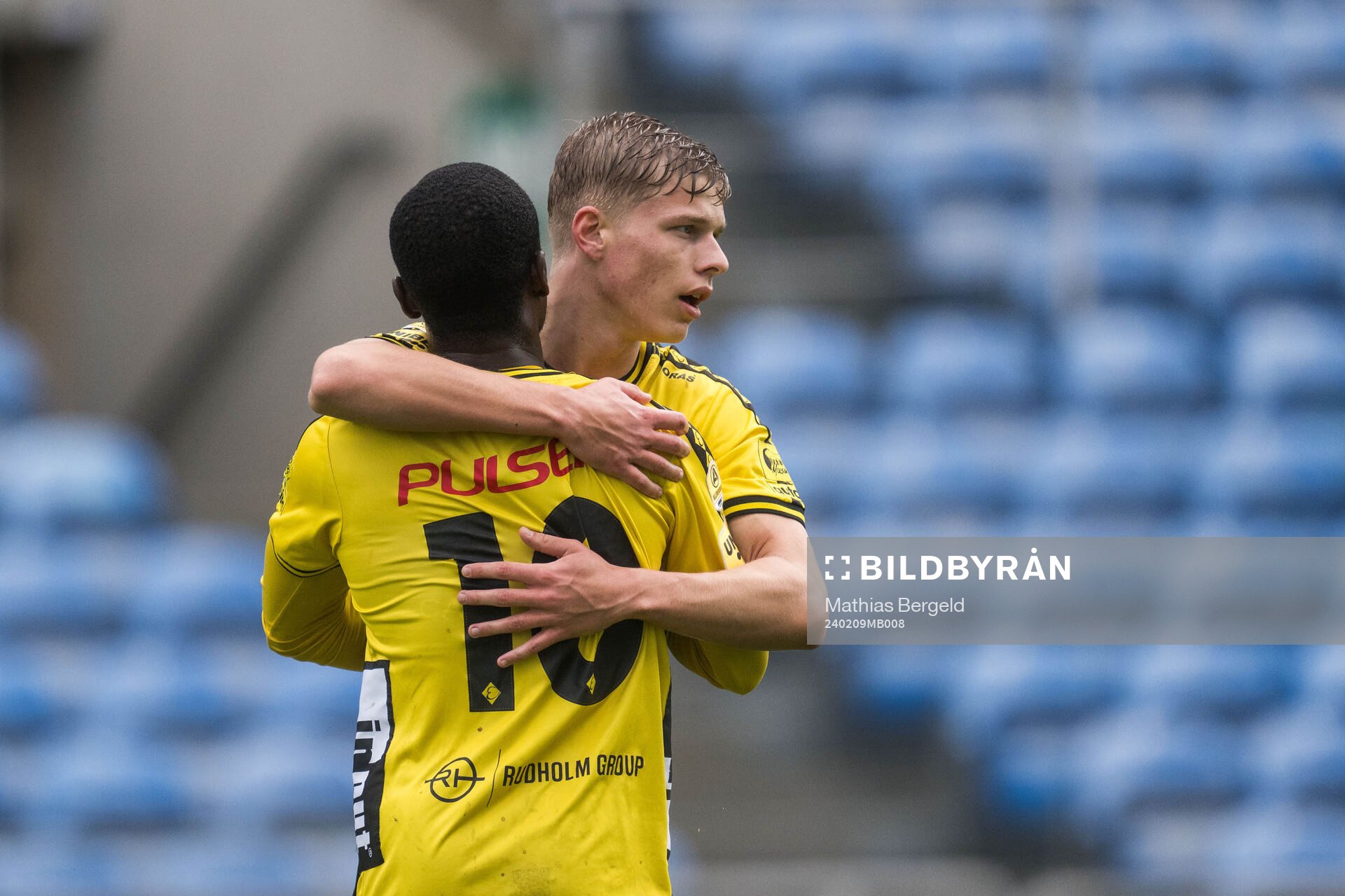Michael Baidoo and Gottfrid Rapp of Elfsborg celebrates