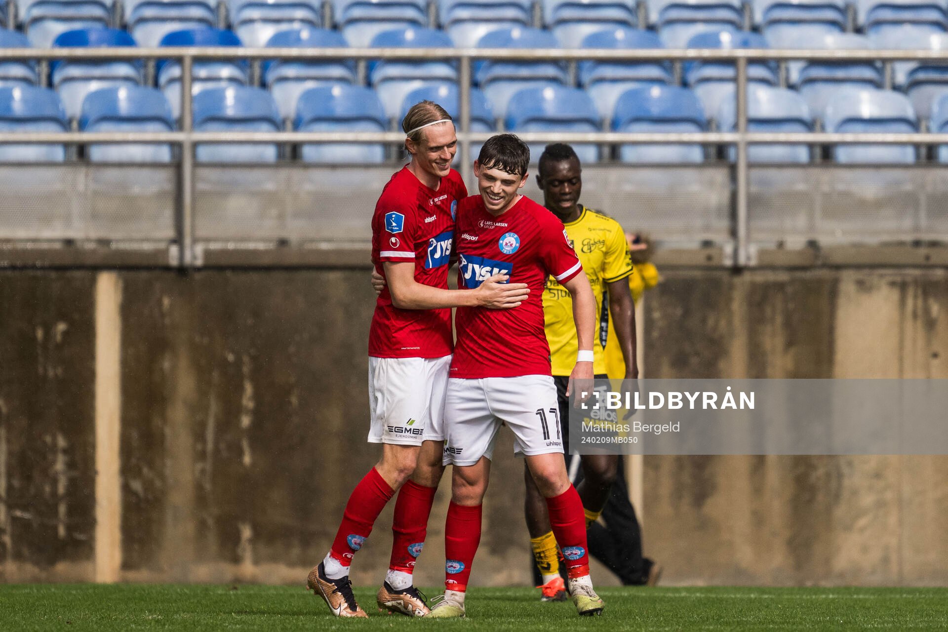 Stefan Thordarson and Callum McCowatt of Silkeborg