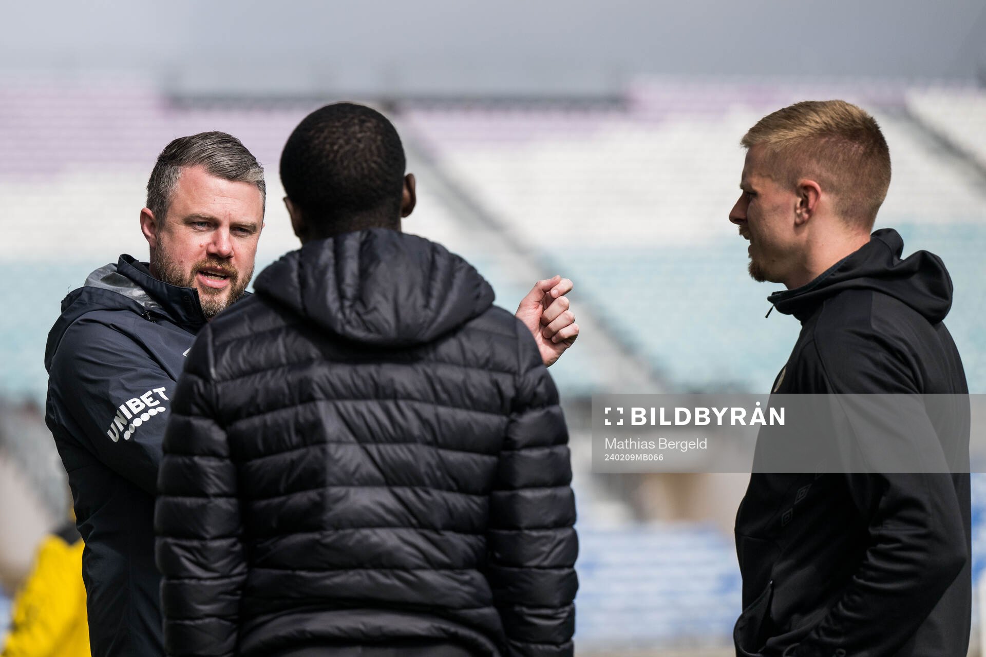 Manager Jimmy Thelin and Per Frick of Elfsborg