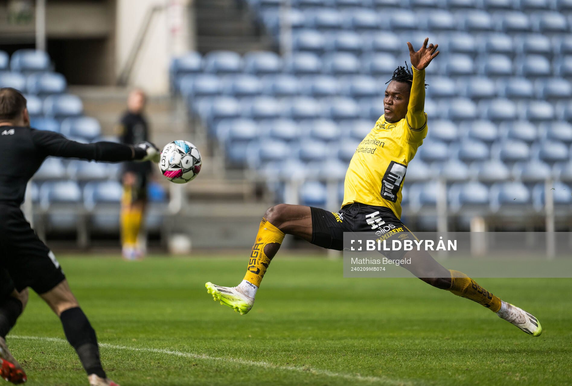 Jalal Abdullah of Elfsborg during the Atlantic Cup football match between Elfsborg and Silkeborg on February 9, 2024 in Faro. 