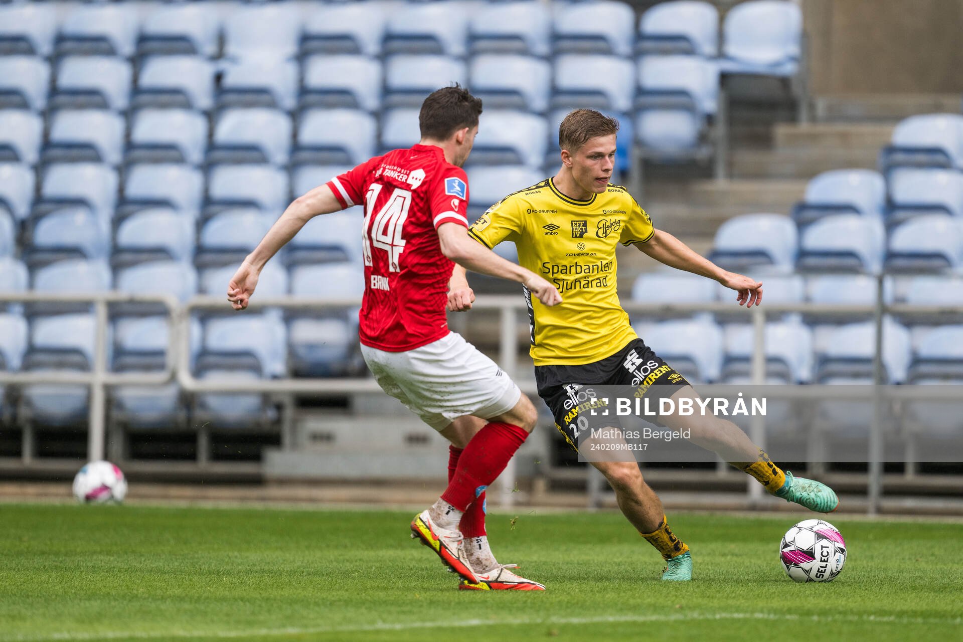 Mark Brink of Silkeborg and Gottfrid Rapp of Elfsborg