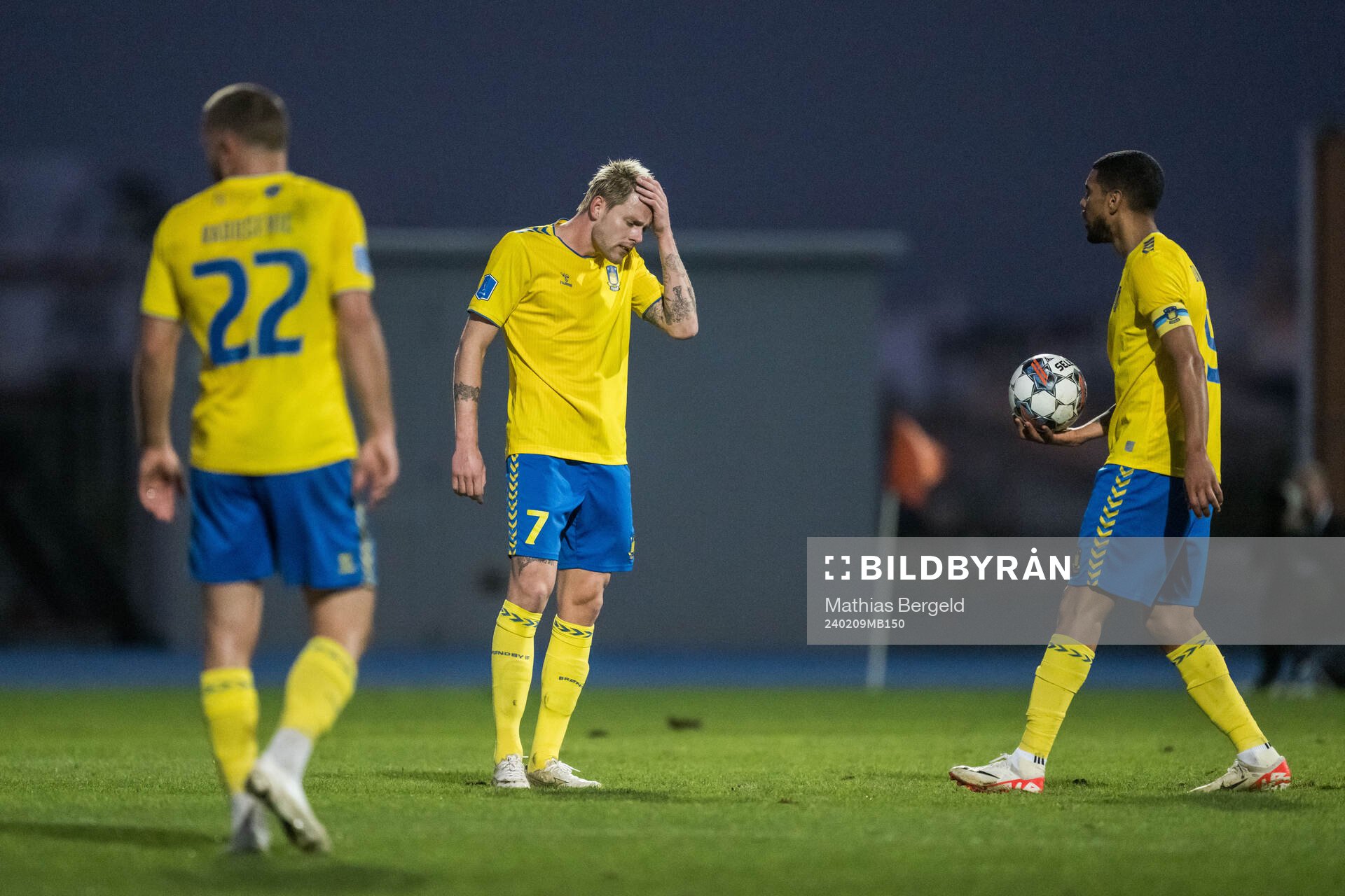 Nicolai Vallys of Brøndby looks dejected