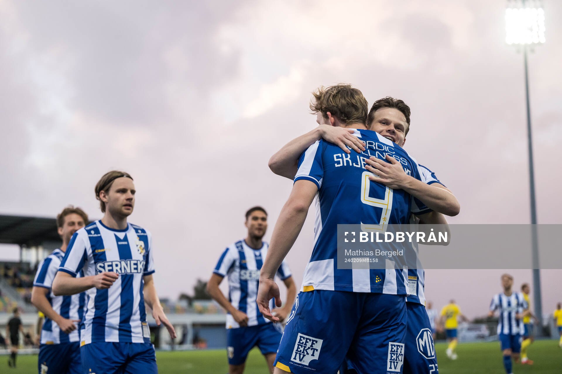 Laurs Skjellerup and Kolbeinn Thordarson of IFK Göteborg