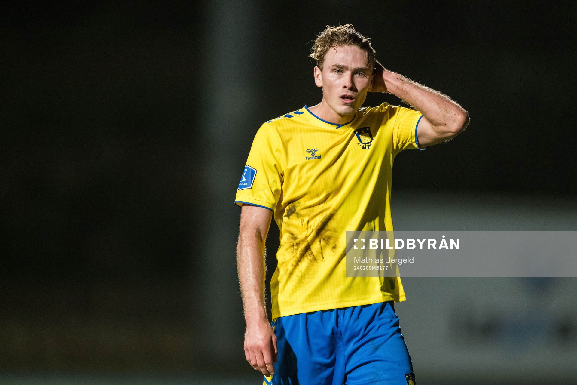 Sebastian Sebulonsen of Brøndby looks dejected