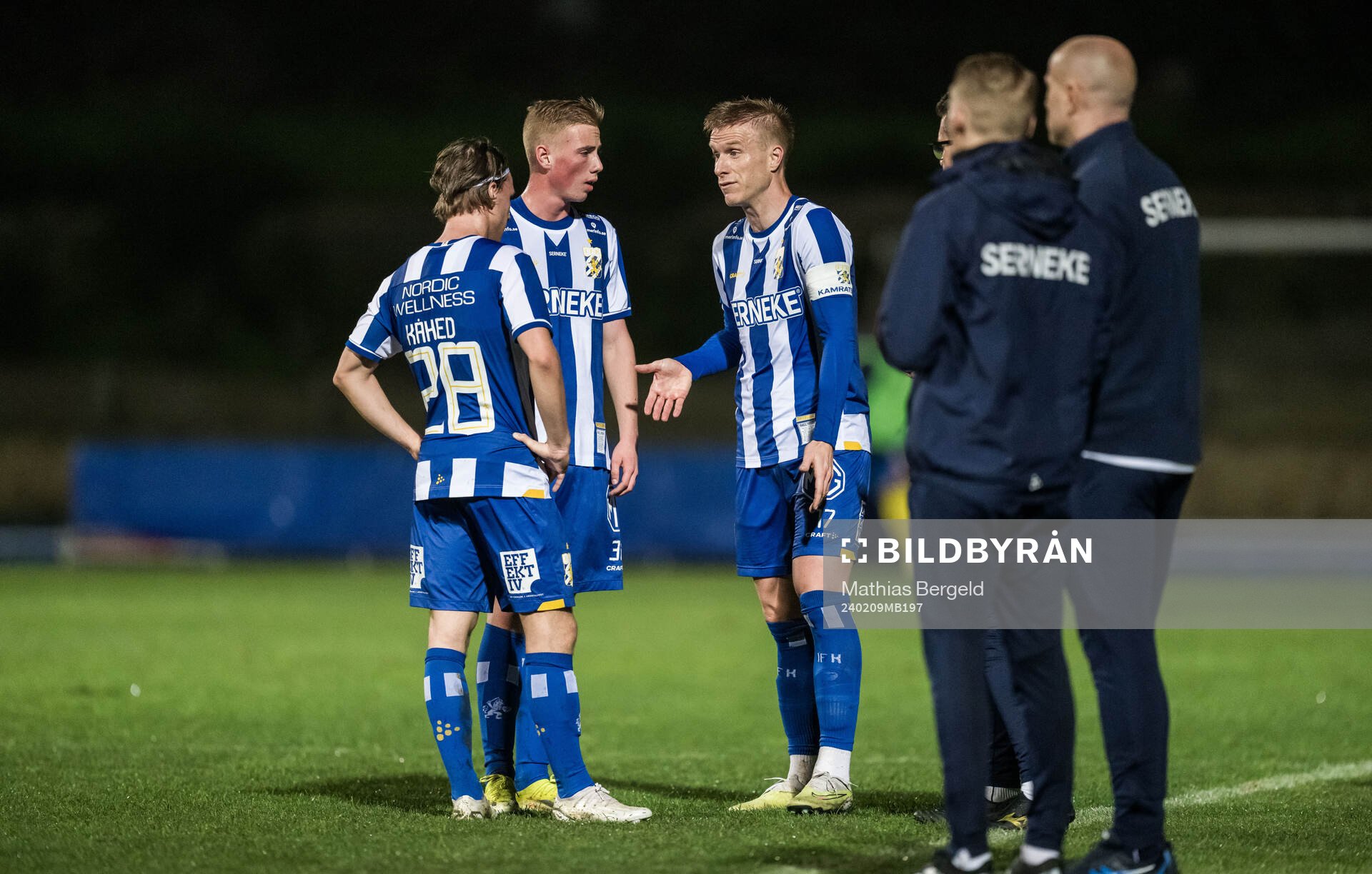 Lucas Kåhed, Benjamin Brantlind and Oscar Wendt of IFK