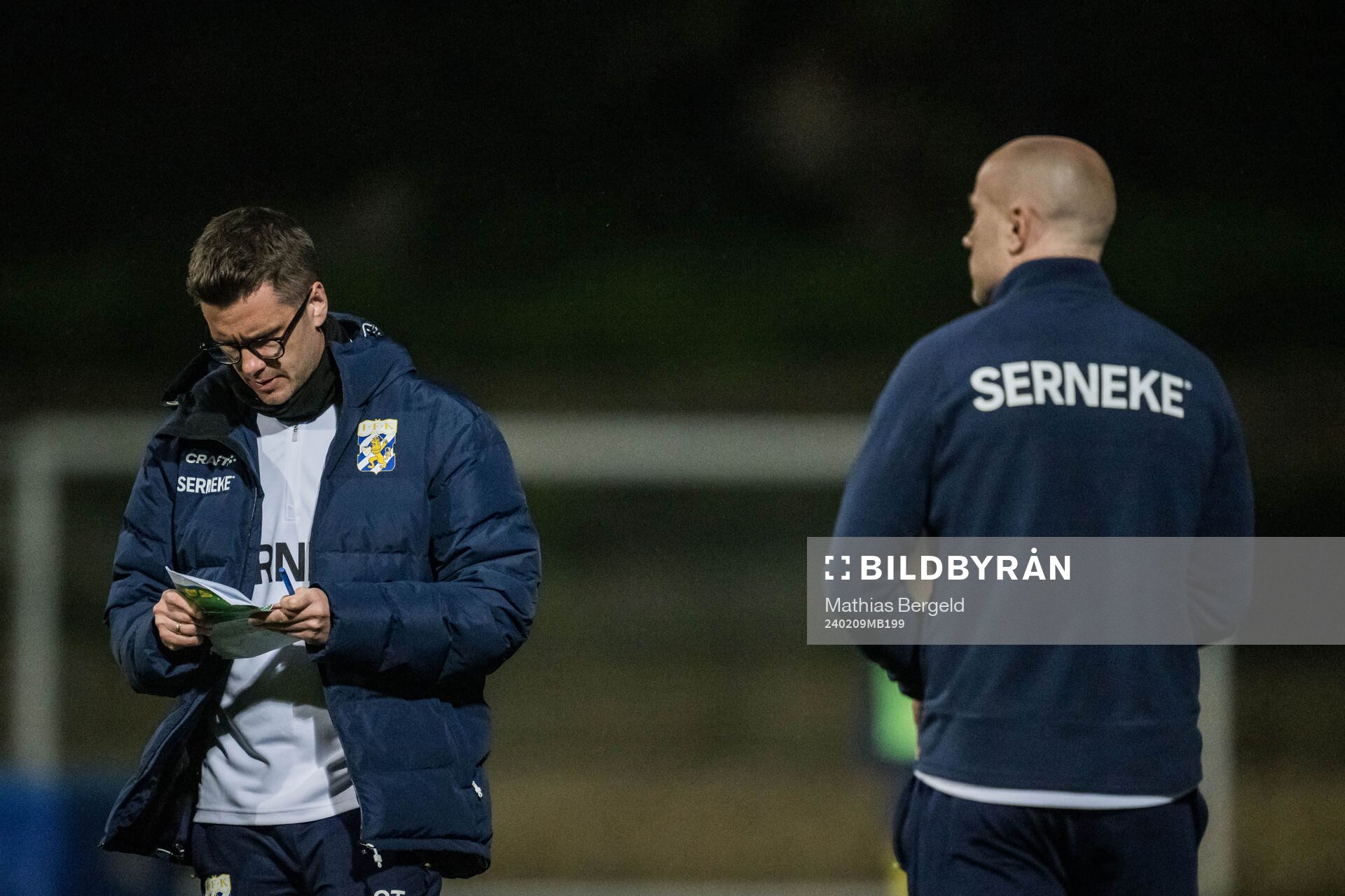 Assistant coach Sindre Tjelmeland and Head coach Jens