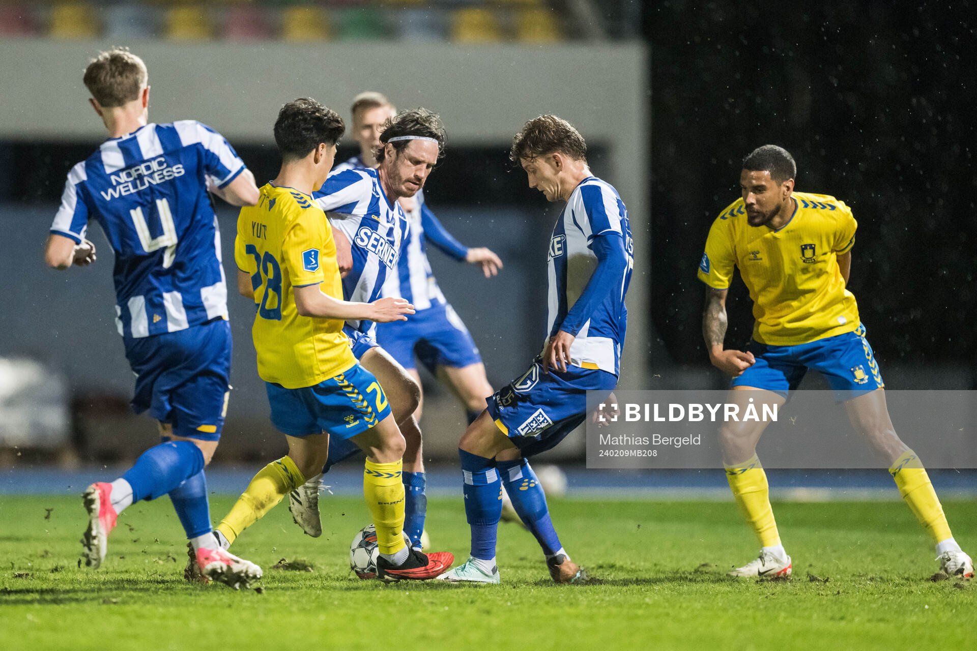 Yuito Suzuki of Brøndby and Gustav Svensson and Sebastian